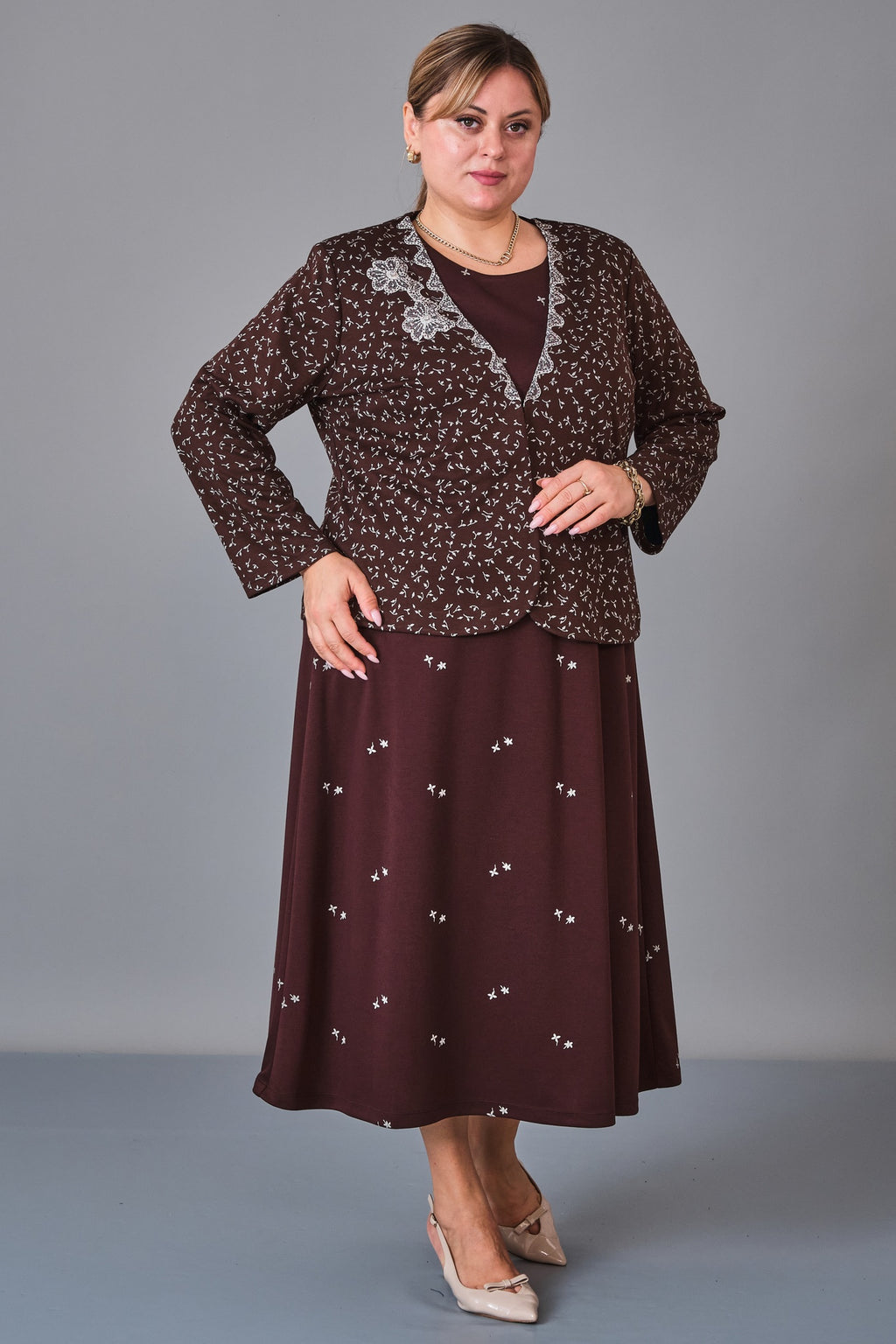 Gumanize - Plus Size Dress (GMZ2027-130-8497) - 8690200247545