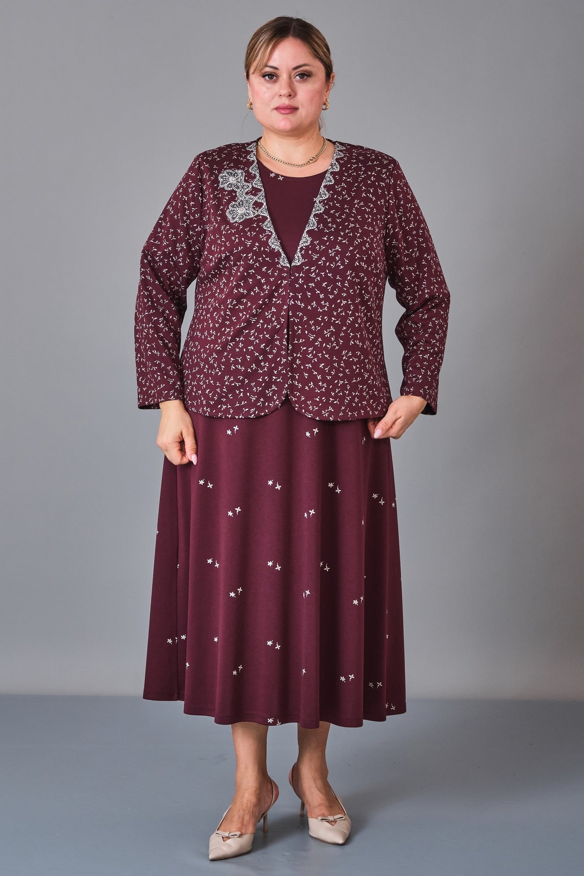Gumanize - Plus Size Dress (GMZ2027-130-8497) - 8690200247552