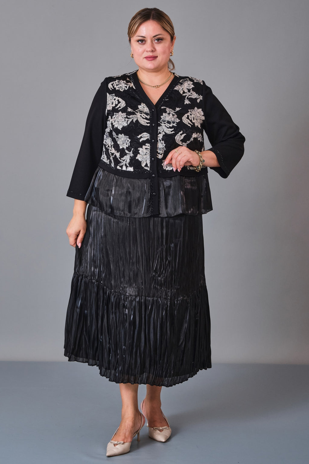 Gumanize - Plus Size Suit (GMZTK351-7898) - 8690200247576
