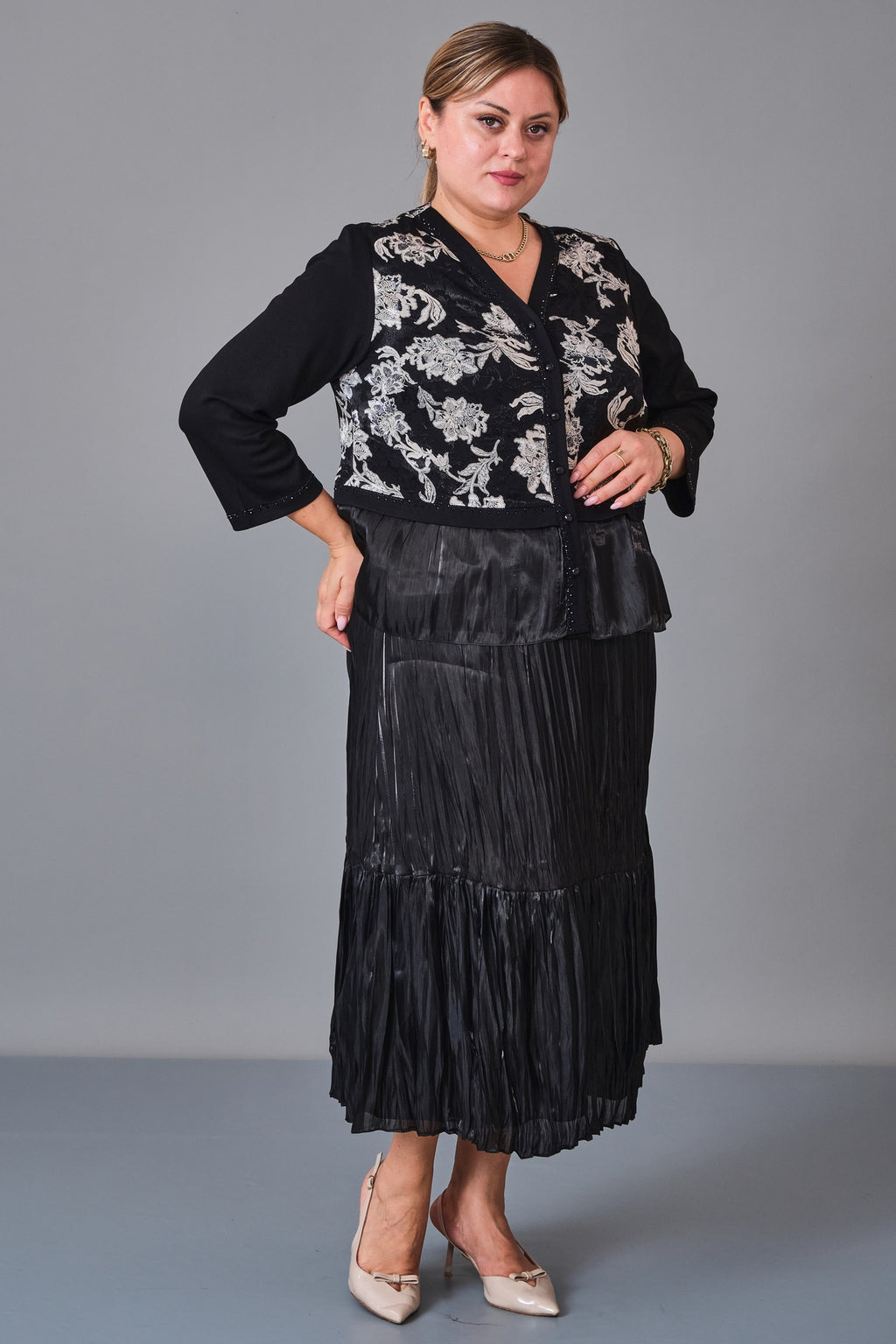 Gumanize - Plus Size Suit (GMZTK351-7898) - 8690200247576