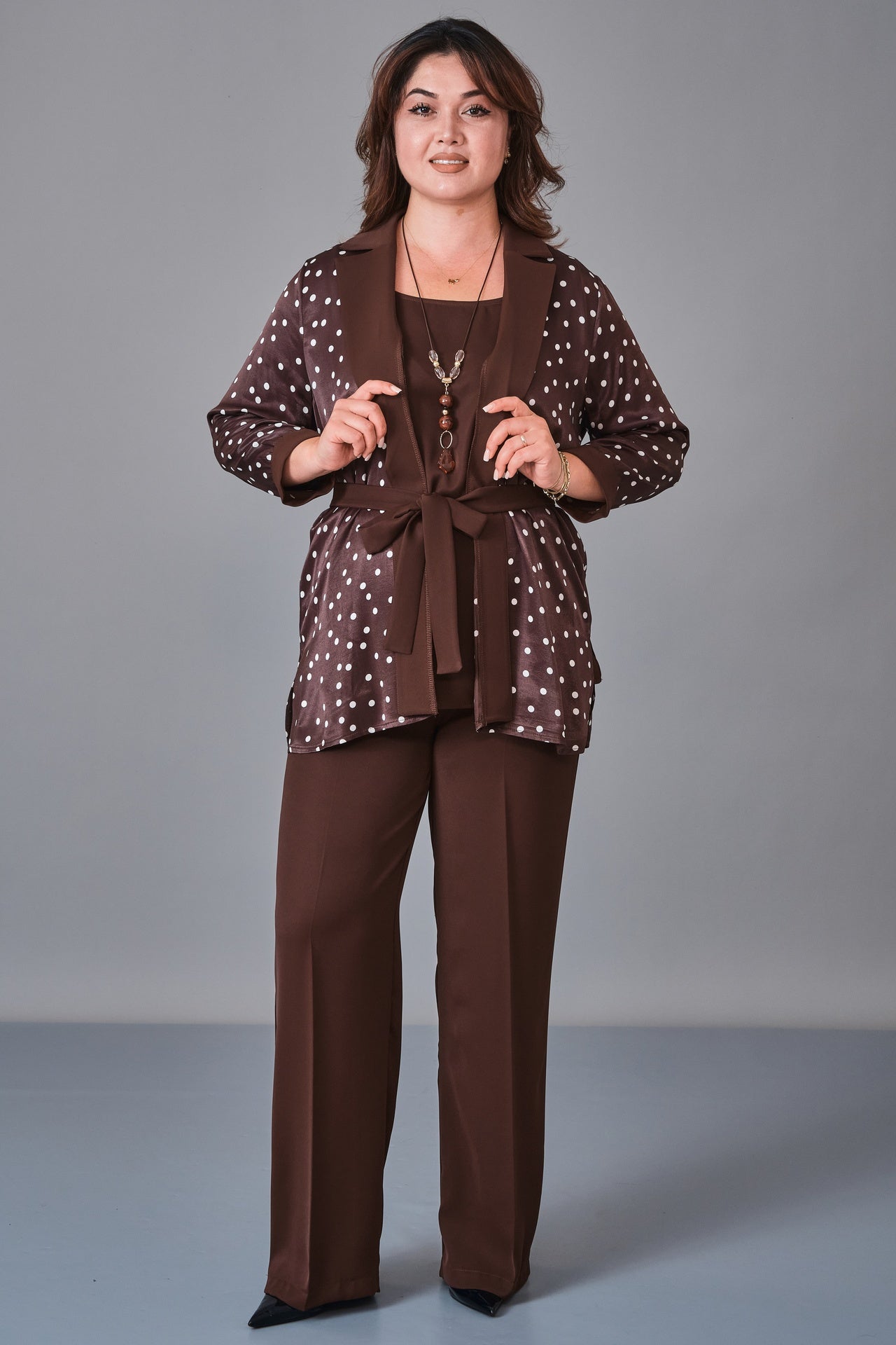 Dress Port - Plus Size Suit (DSP27K3651) - 8690200247767