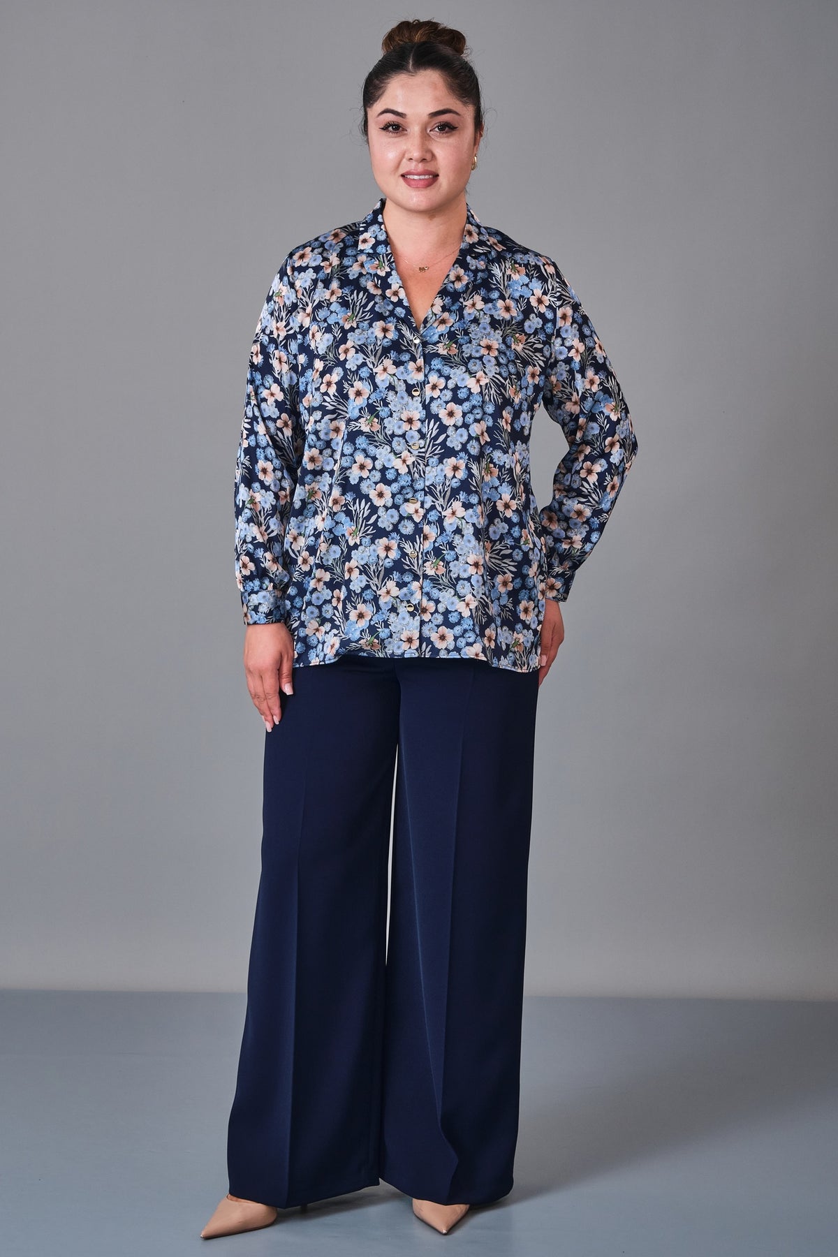 Selen - Plus Size Blouse (SLN27K060335) - 8690200247828