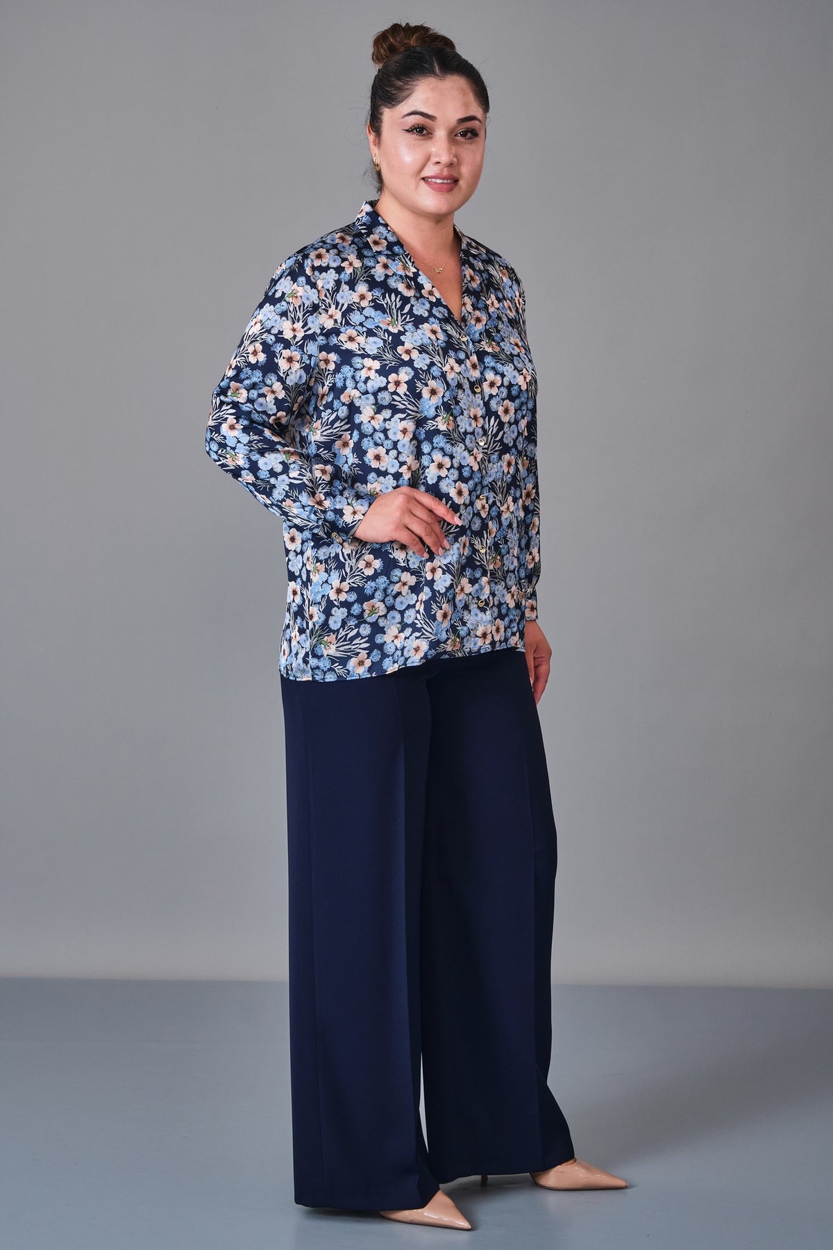 Selen - Plus Size Blouse (SLN27K060335) - 8690200247828