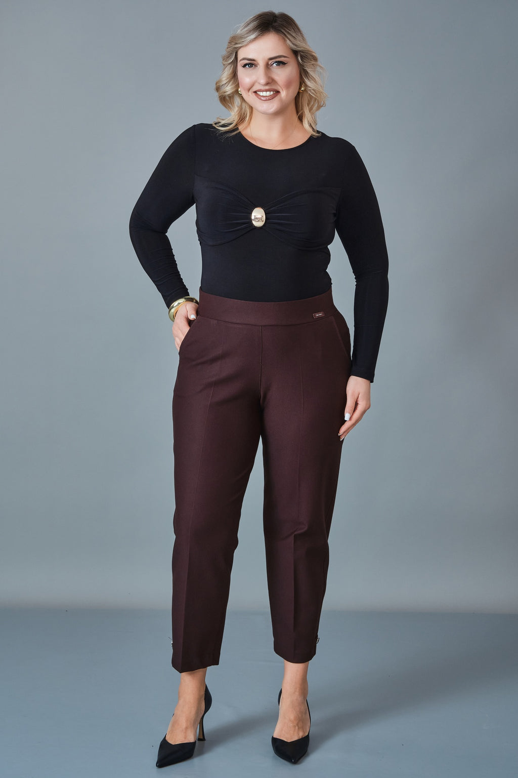 Elitline - Plus Size Trousers (ELT27K1-01-4118)