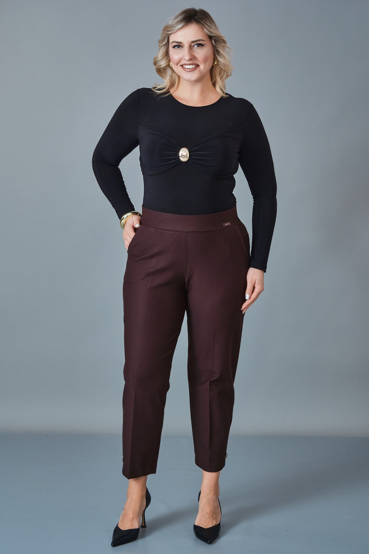 Elitline - Plus Size Trousers (ELT27K1-01-4118)