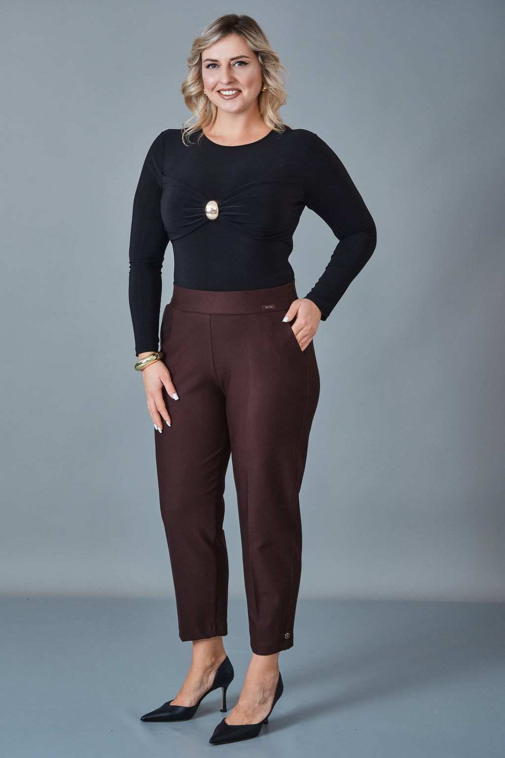 Elitline - Plus Size Trousers (ELT27K1-01-4118)