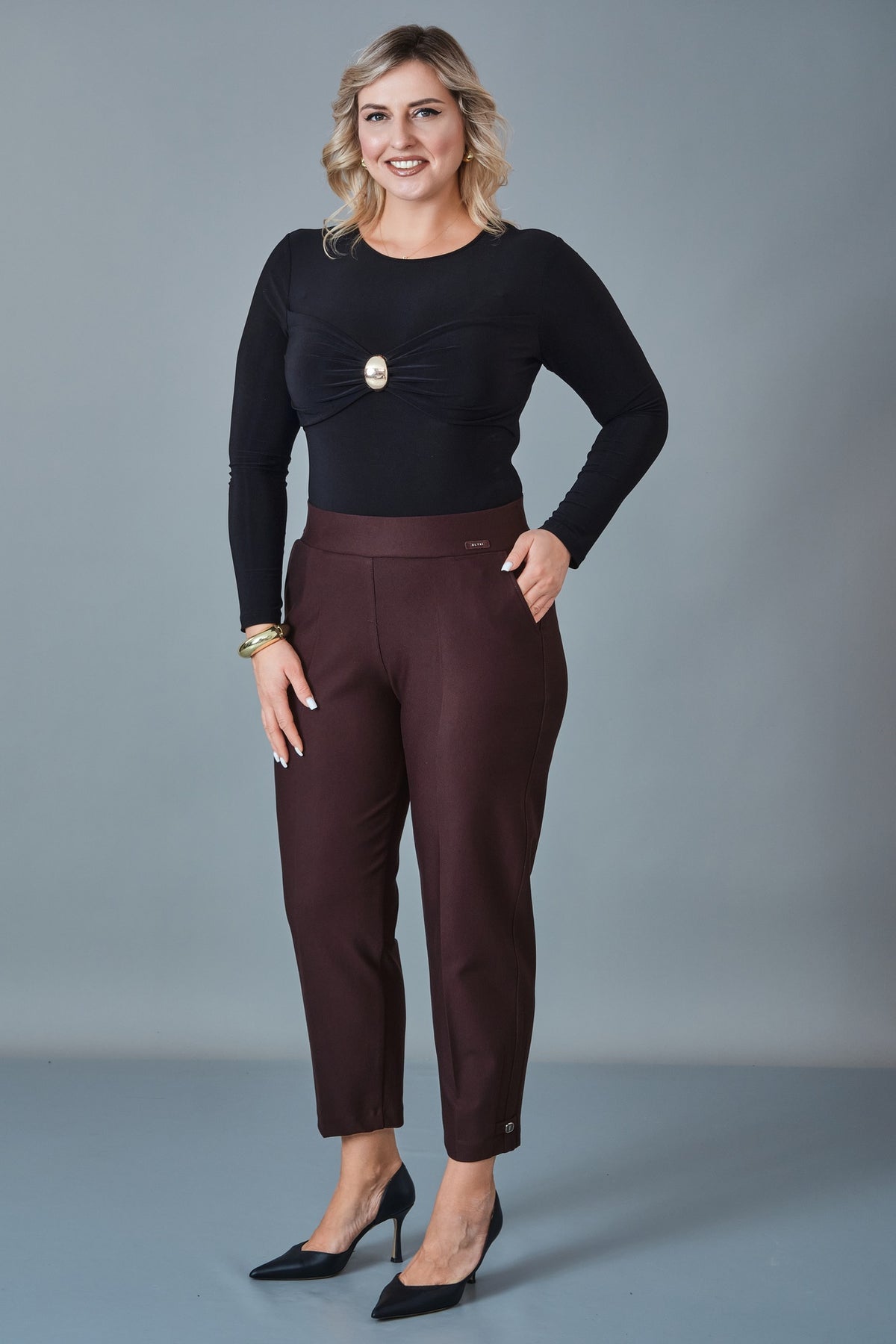 Elitline - Plus Size Trousers (ELT27K1-01-4118)