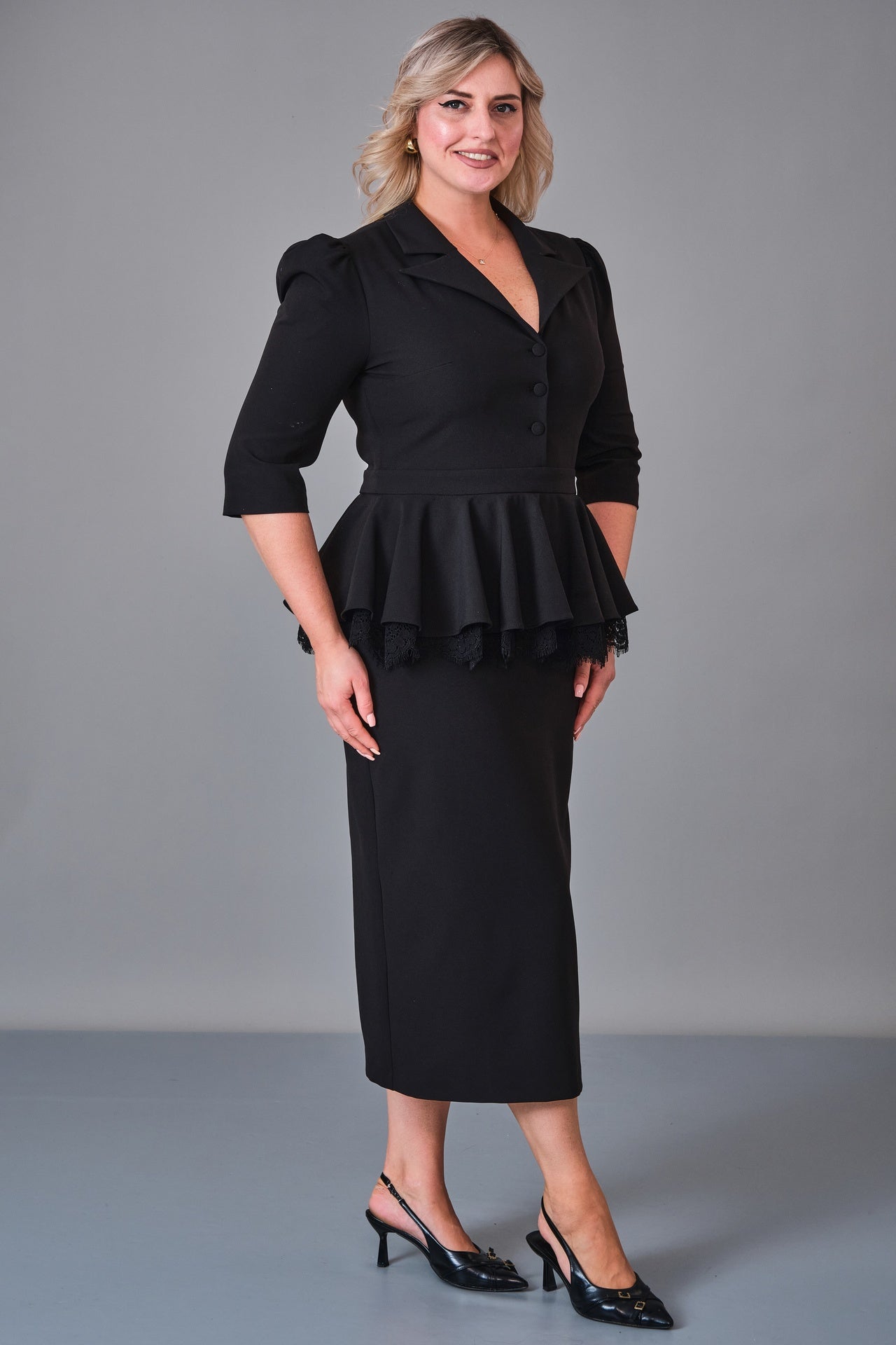 Kedma - Plus Size Dress (KDM27K8-98443X) - 8690200248030