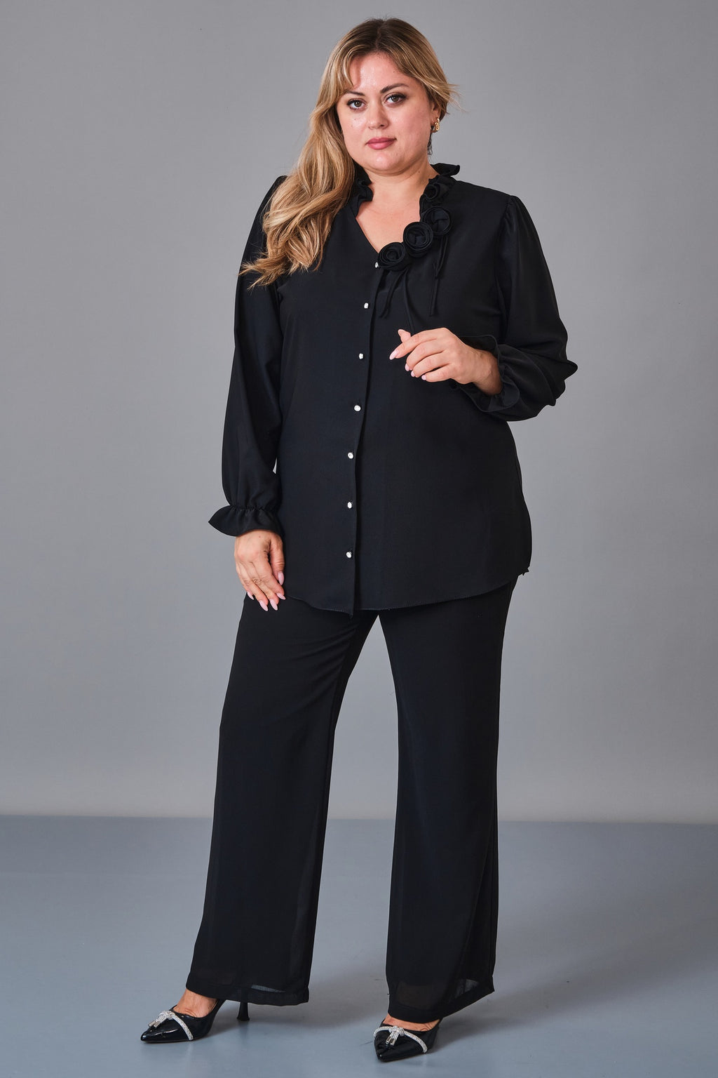 Kifayet - Plus Size Shirt (KFT27K18803) - 8690200248160