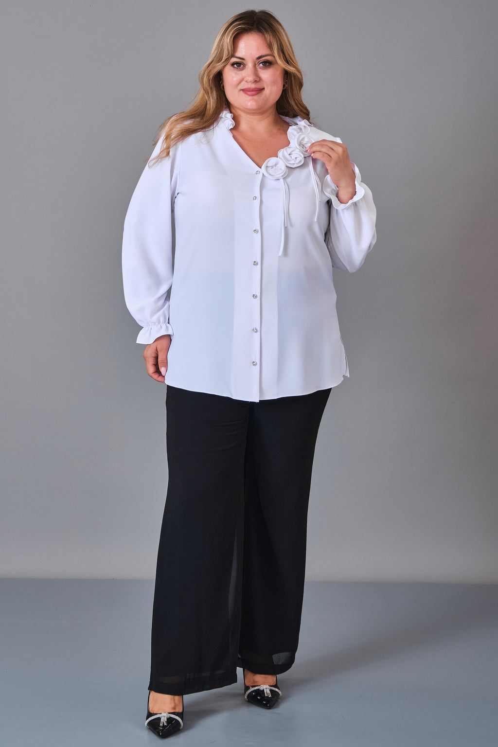 Kifayet - Plus Size Shirt (KFT27K18803) - 8690200248184