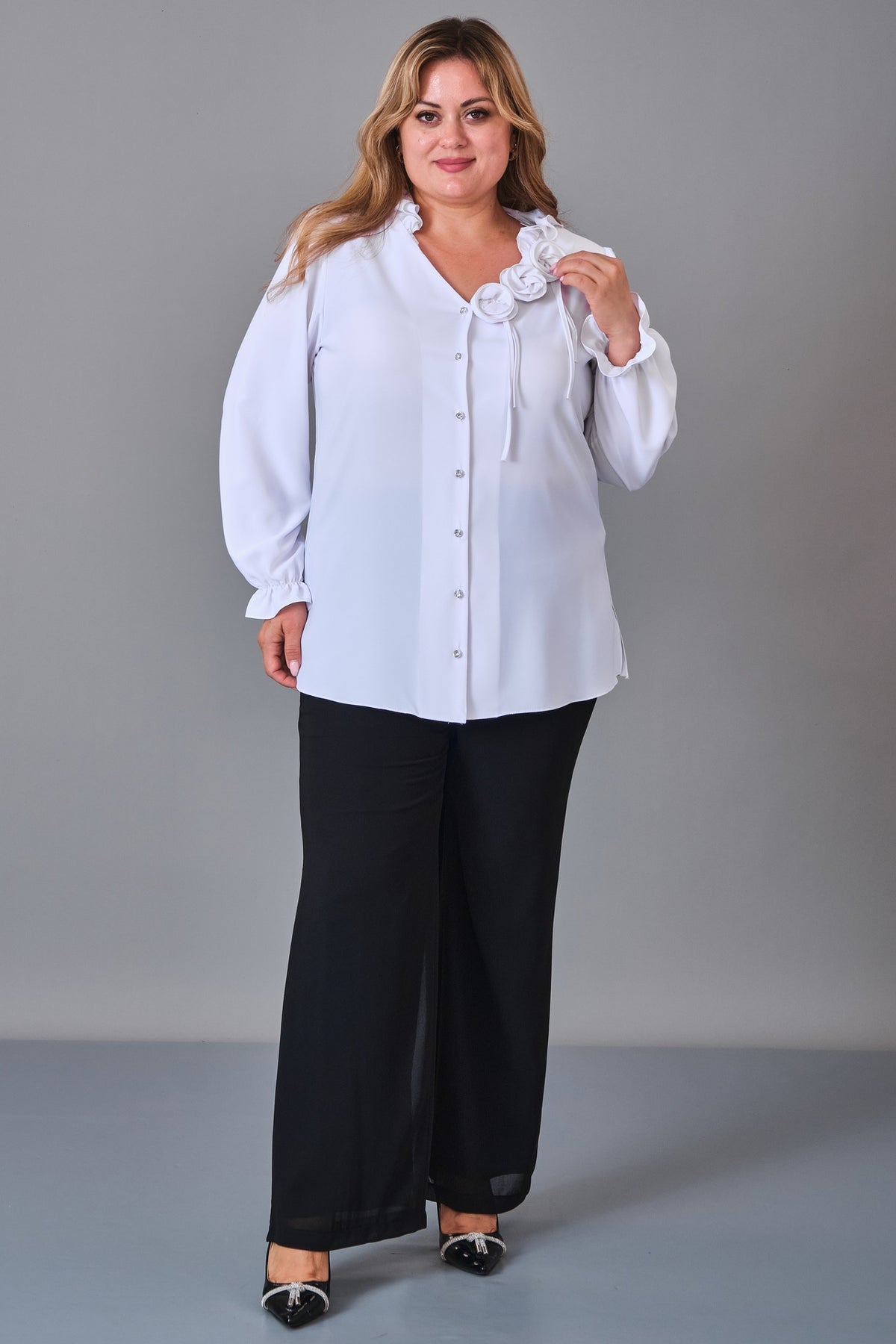 Kifayet - Plus Size Shirt (KFT27K18803) - 8690200248184