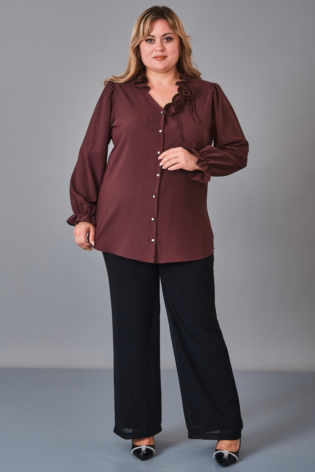 Kifayet - Plus Size Shirt (KFT27K18803) - 8690200248191