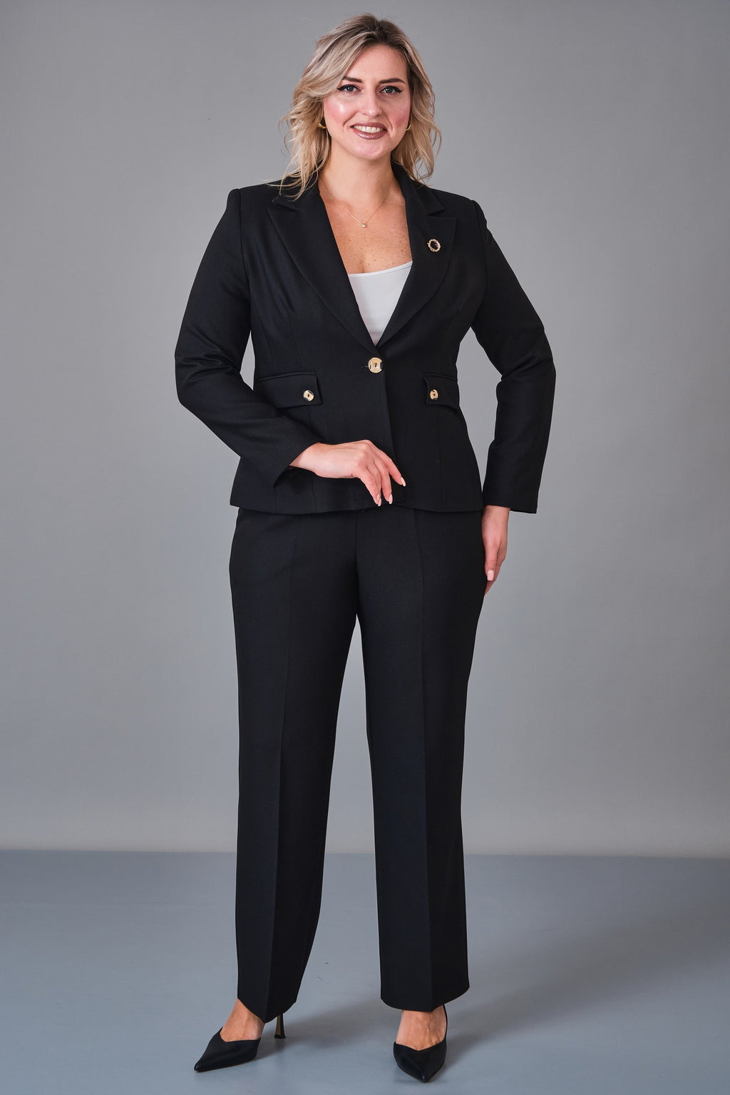 Hatunca - Plus Size Suit (HTC27K184150BB) - 8690200248641