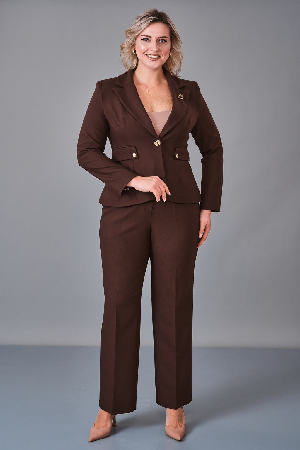 Hatunca - Plus Size Suit (HTC27K184150BB) - 8690200248672