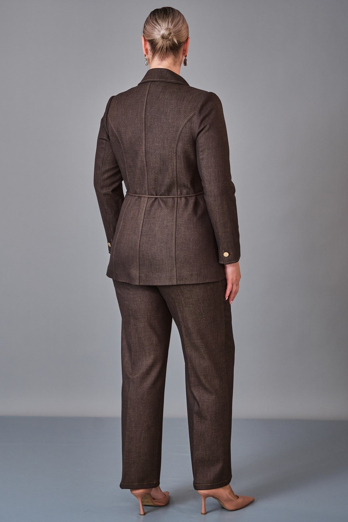 Hatunca - Plus Size Suit (HTC27K184232BB) - 8690200248696