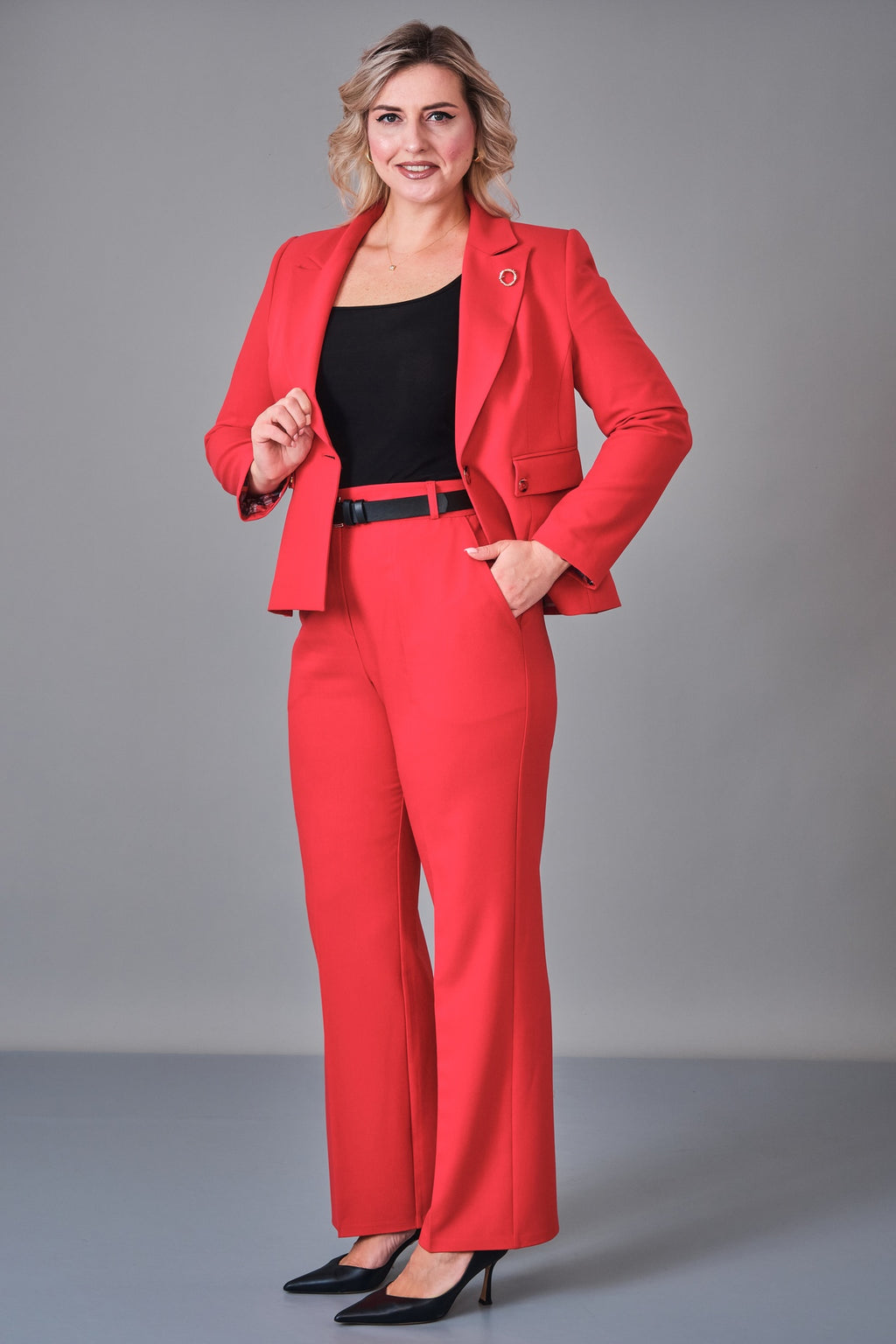 Hatunca - Plus Size Suit (HTC27K184150BB) - 8690200248702