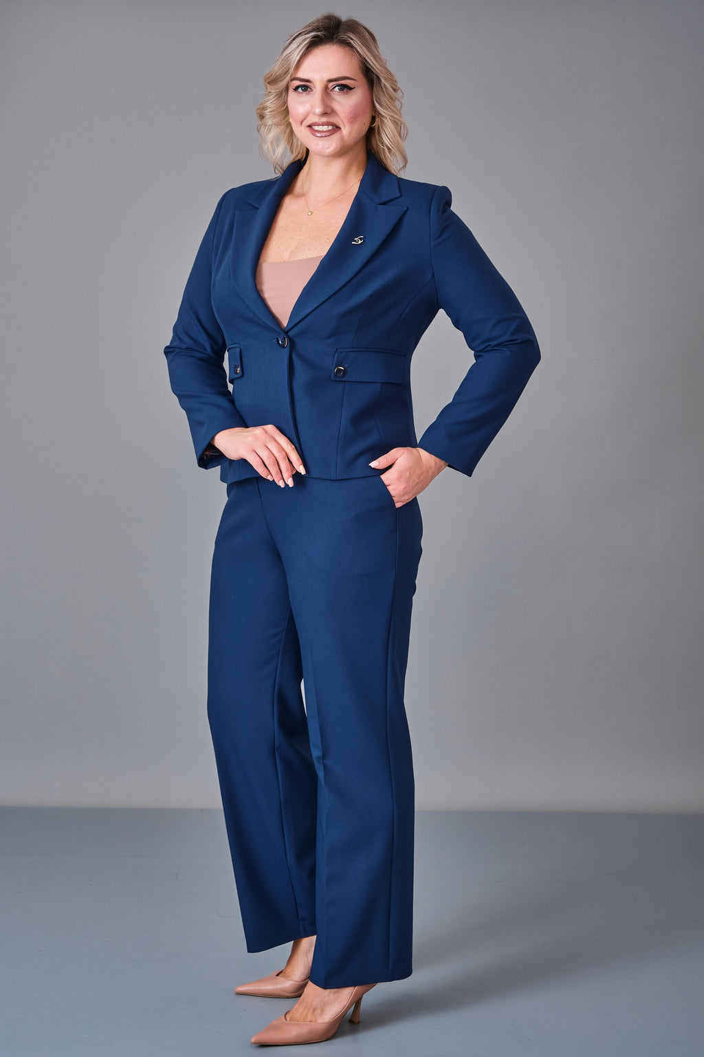 Hatunca - Plus Size Suit (HTC27K184150BB) - 8690200248719