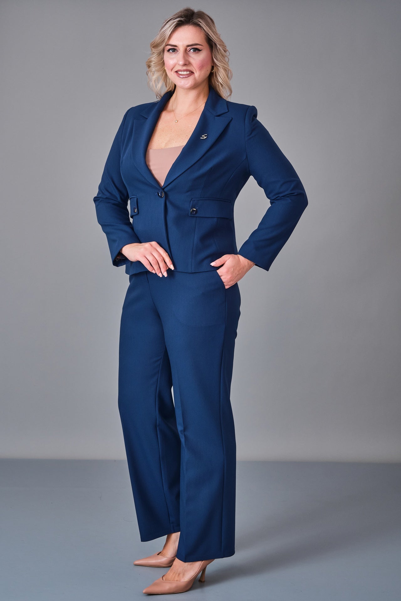 Hatunca - Plus Size Suit (HTC27K184150BB) - 8690200248719