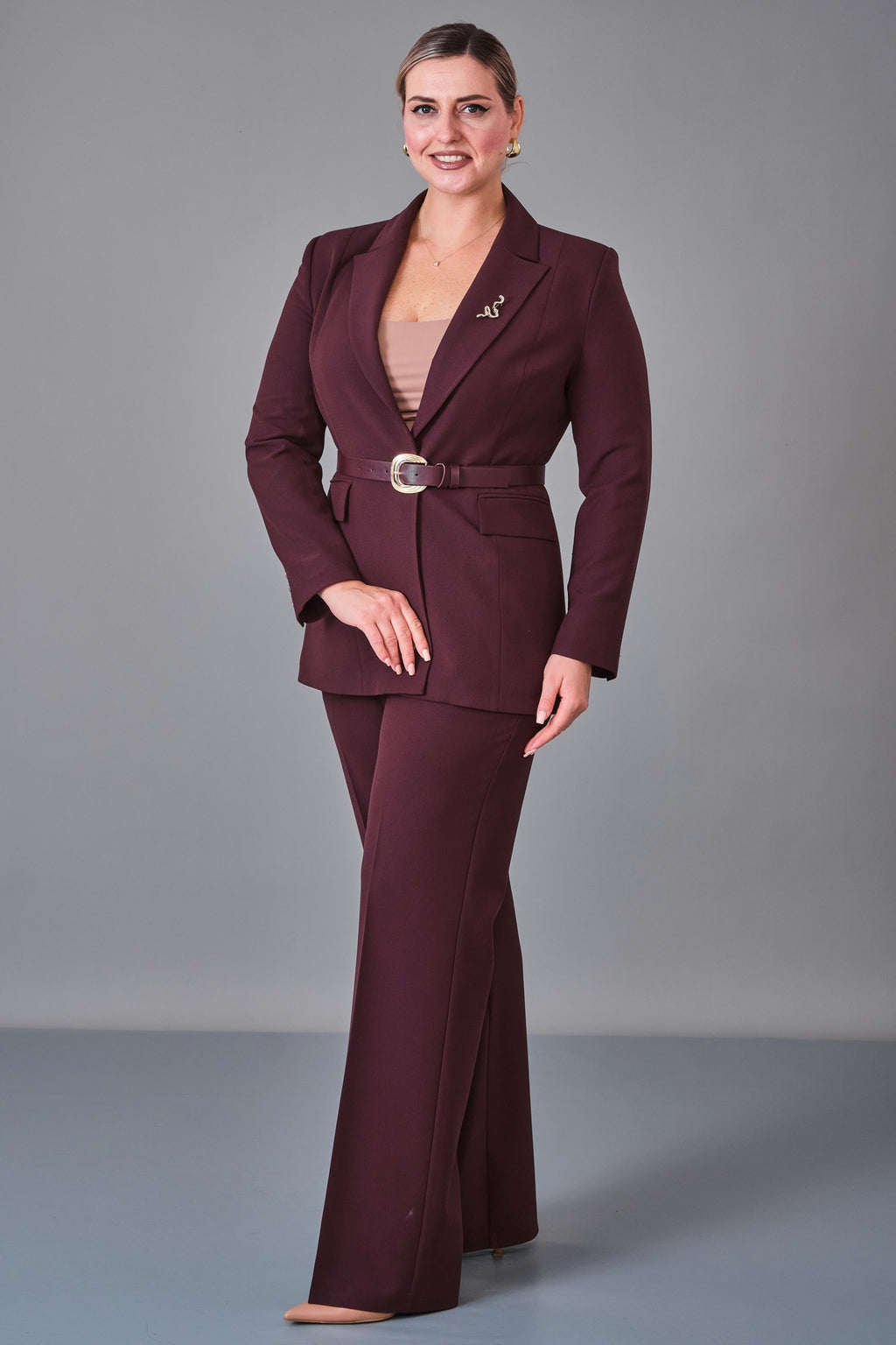Hatunca - Plus Size Suit (HTC27K184255BB) - 8690200248849