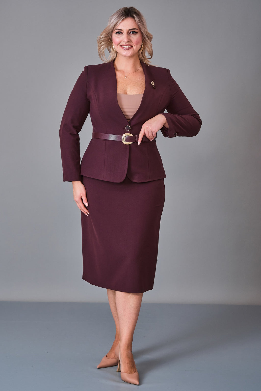 Hatunca - Plus Size Suit (HTC27K184216BB) - 8690200248962
