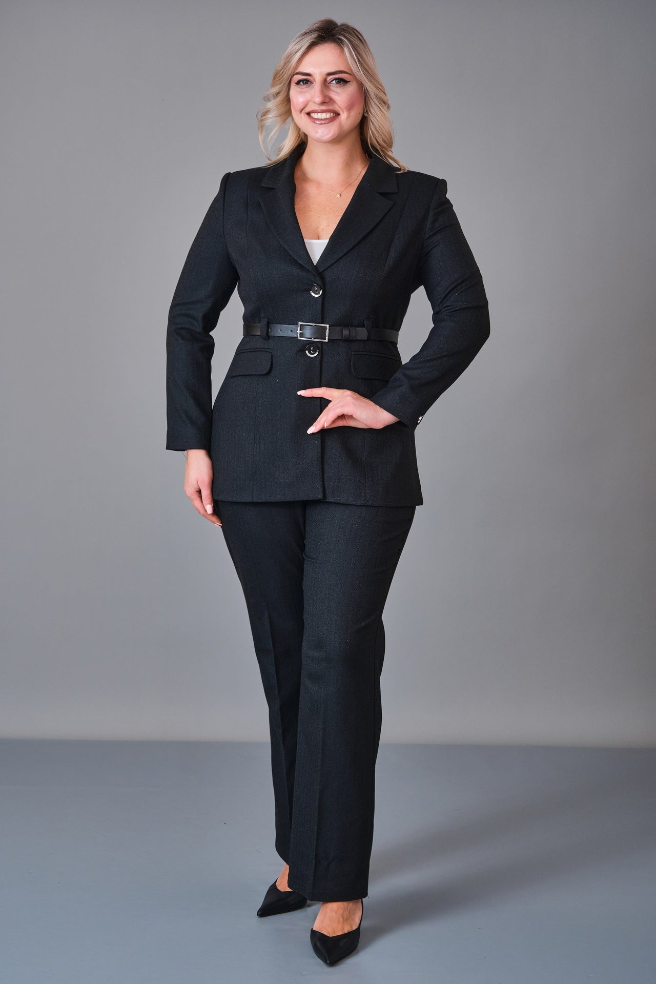 Hatunca - Plus Size Suit (HTC27K184208BB) - 8690200248993