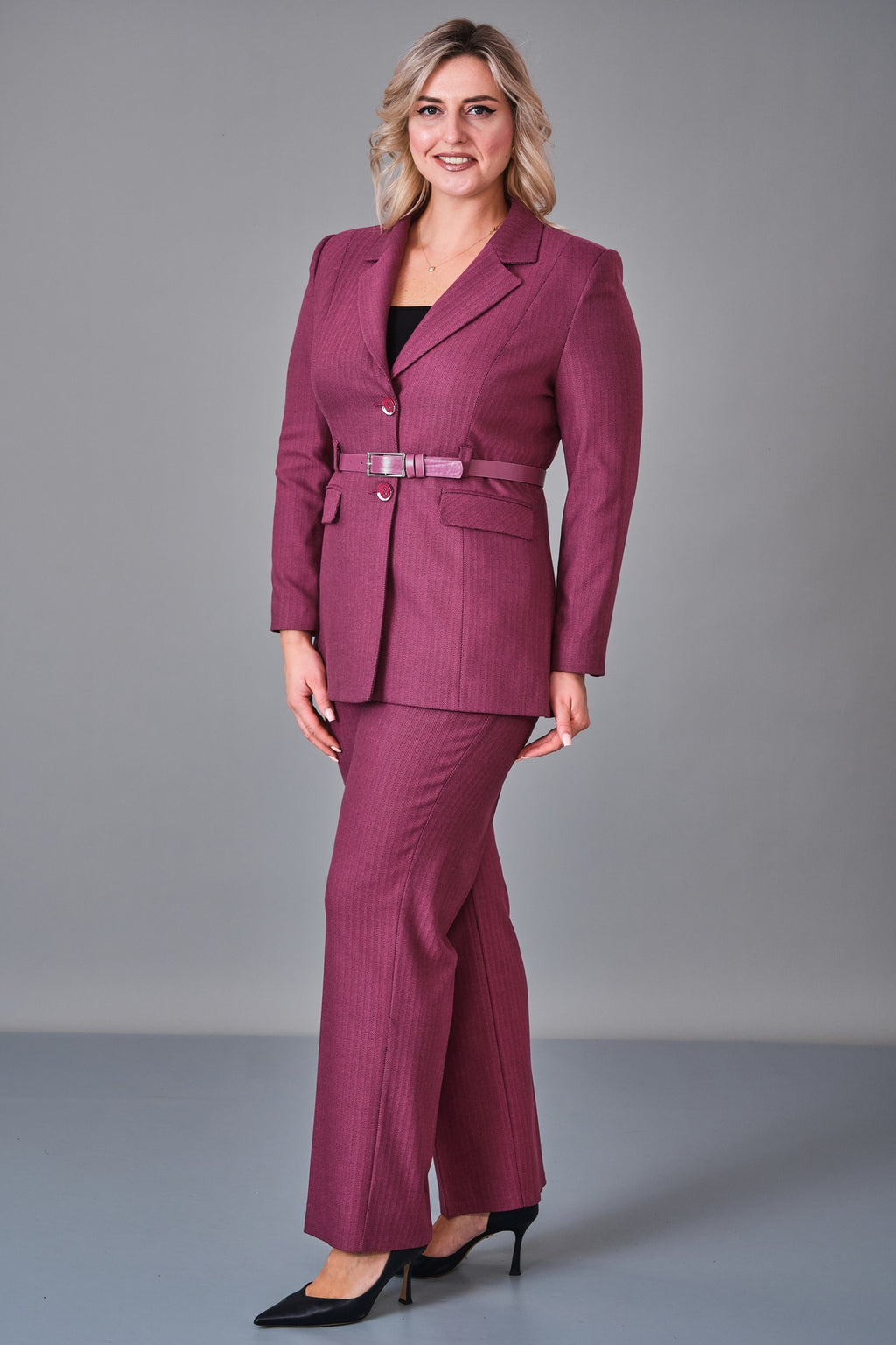 Hatunca - Plus Size Suit (HTC27K184208BB) - 8690200249174