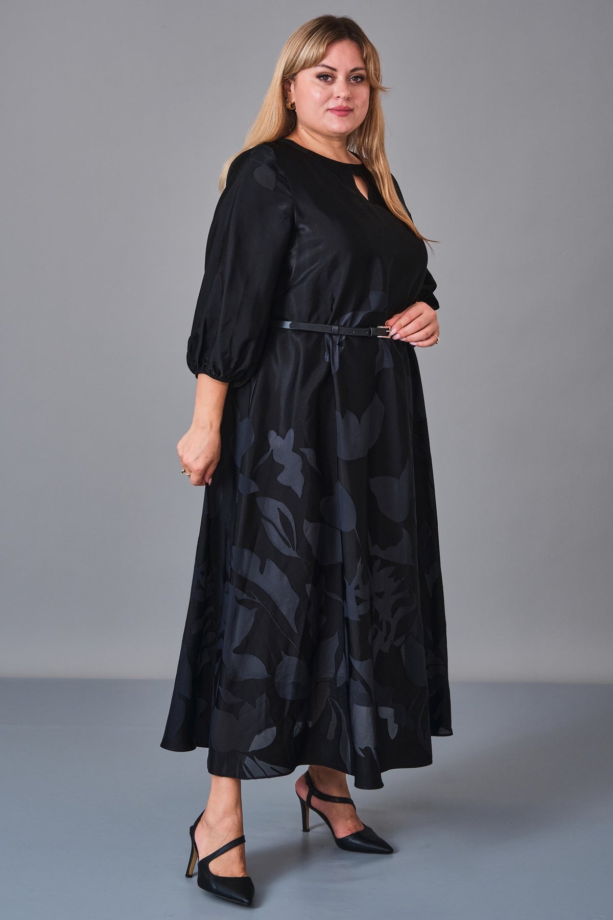Chiffon Line - Plus Size Dress (CFL27K3501) - 8690200249181
