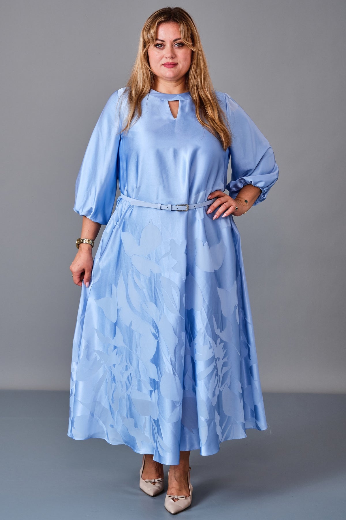 Chiffon Line - Plus Size Dress (CFL27K3501) - 8690200249198