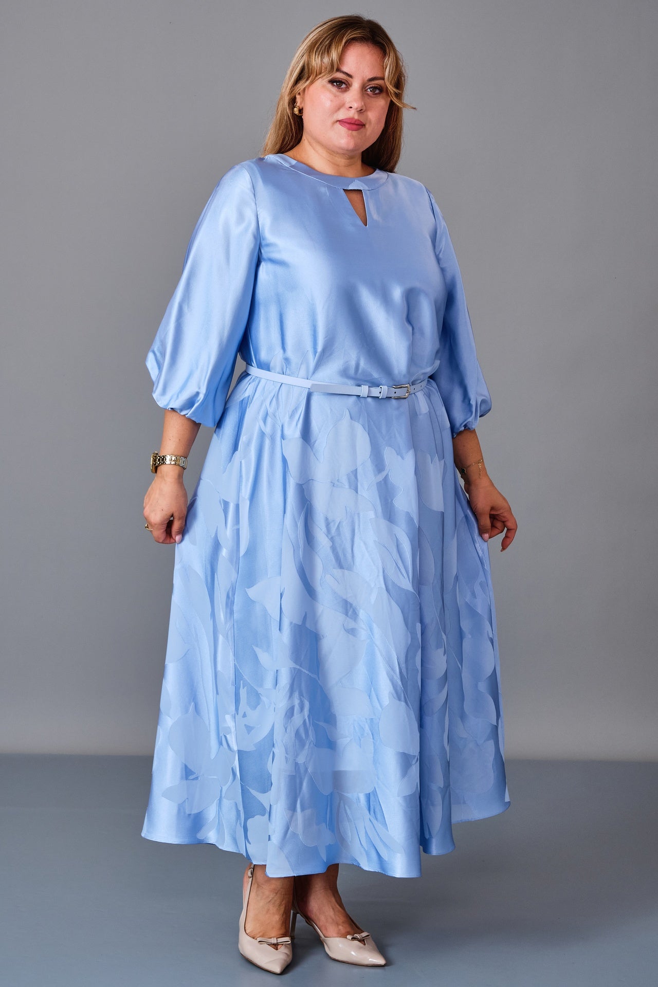 Chiffon Line - Plus Size Dress (CFL27K3501) - 8690200249198