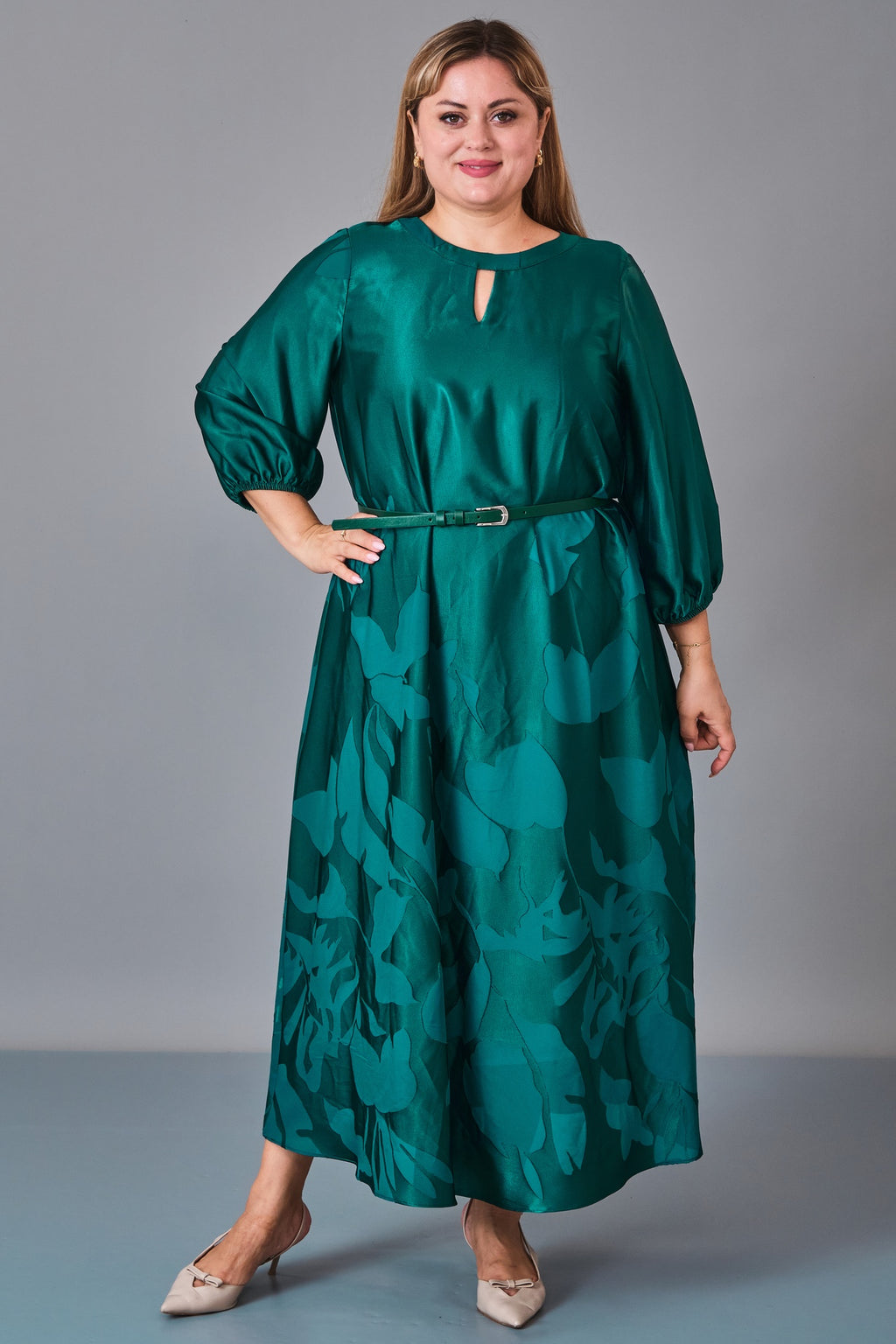 Chiffon Line - Plus Size Dress (CFL27K3501) - 8690200249204