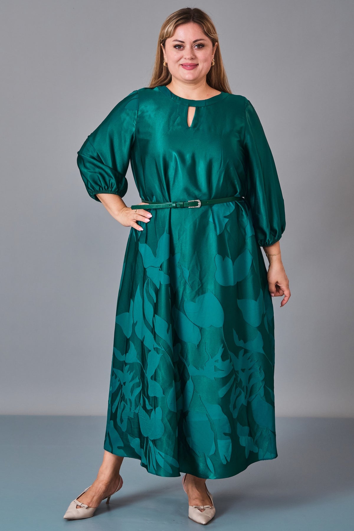 Chiffon Line - Plus Size Dress (CFL27K3501) - 8690200249204