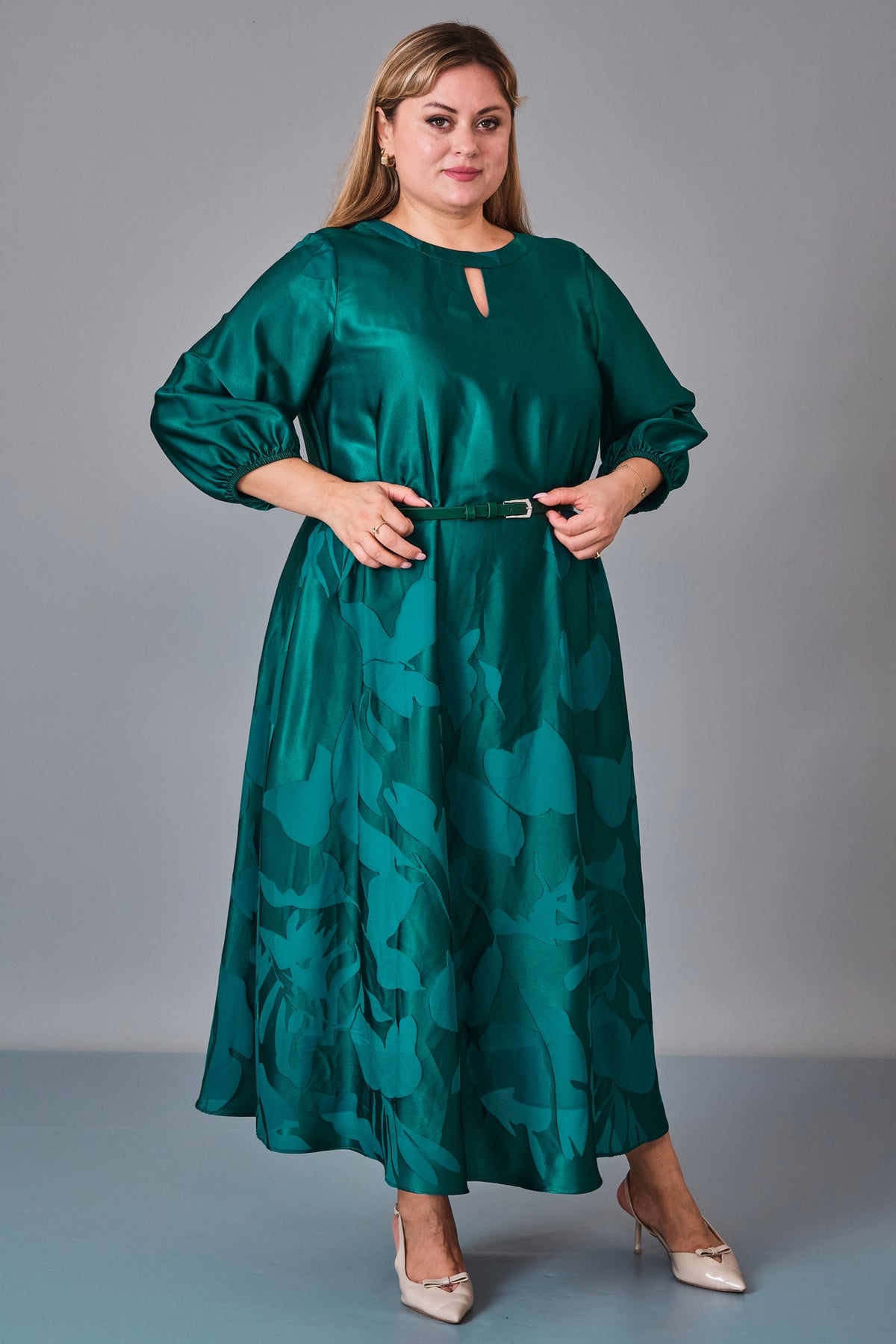 Chiffon Line - Plus Size Dress (CFL27K3501) - 8690200249204