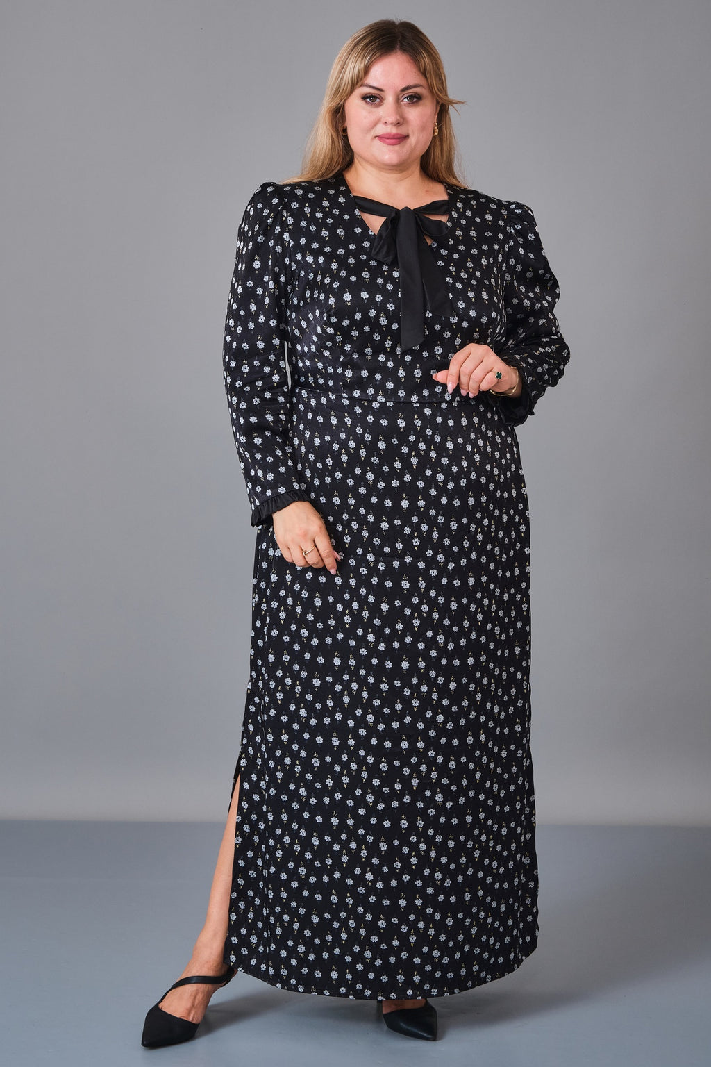 Chiffon Line - Plus Size Dress (CFL27K3523) - 8690200249228
