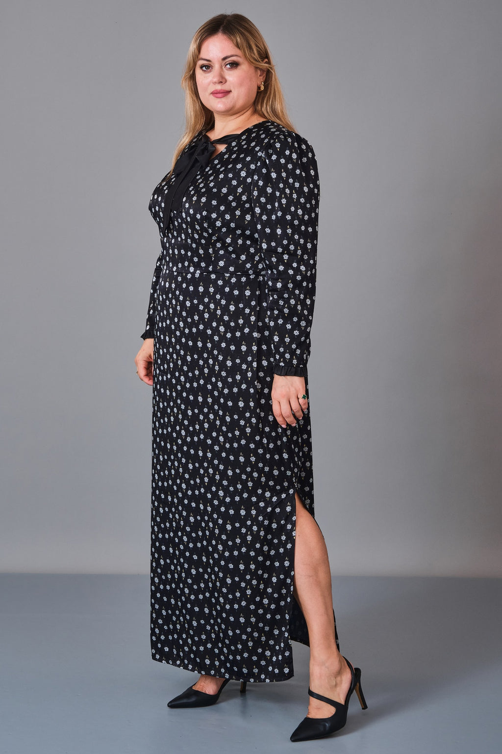 Chiffon Line - Plus Size Dress (CFL27K3523) - 8690200249228