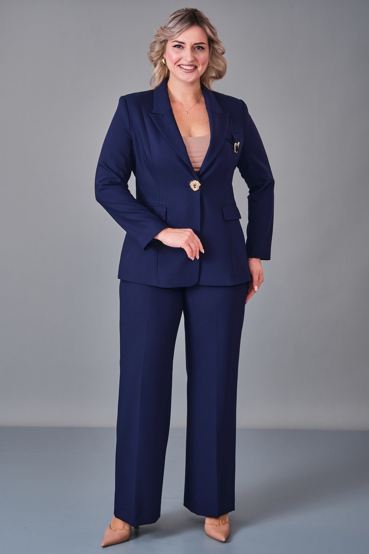 Meira - Plus Size Suit (MEI27K8735) - 8690200249327