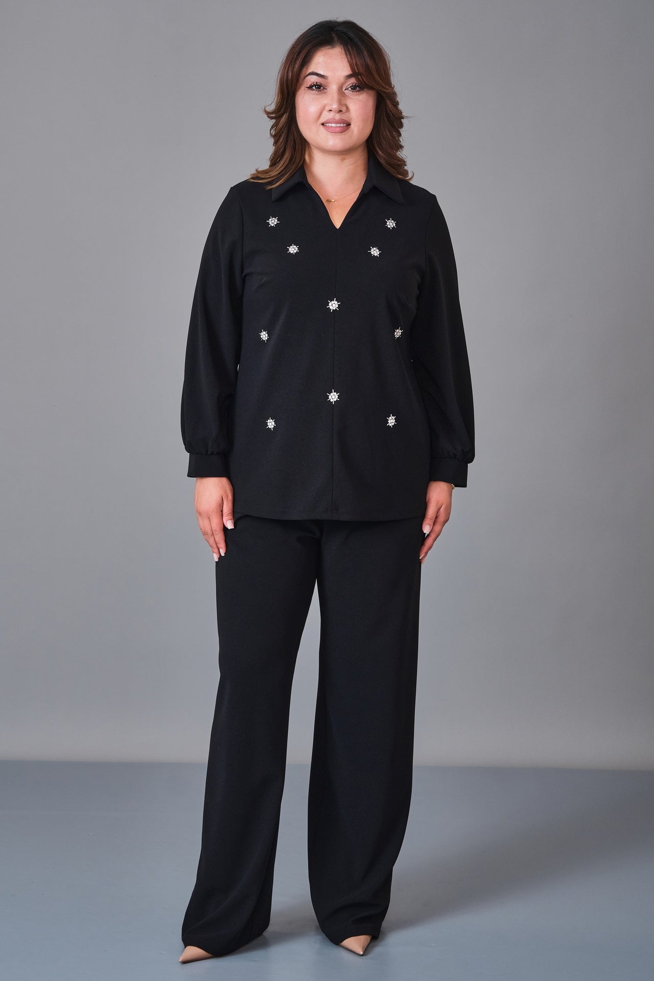 Dress Port - Plus Size Suit (DSP27K3672) - 8690200249501