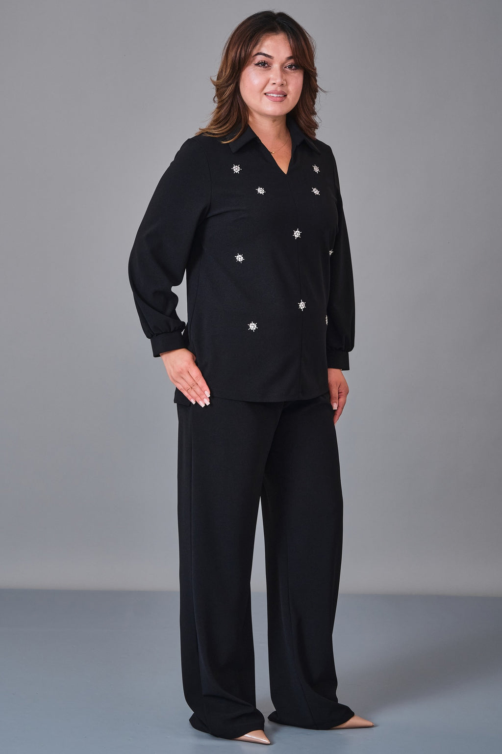 Dress Port - Plus Size Suit (DSP27K3672) - 8690200249501