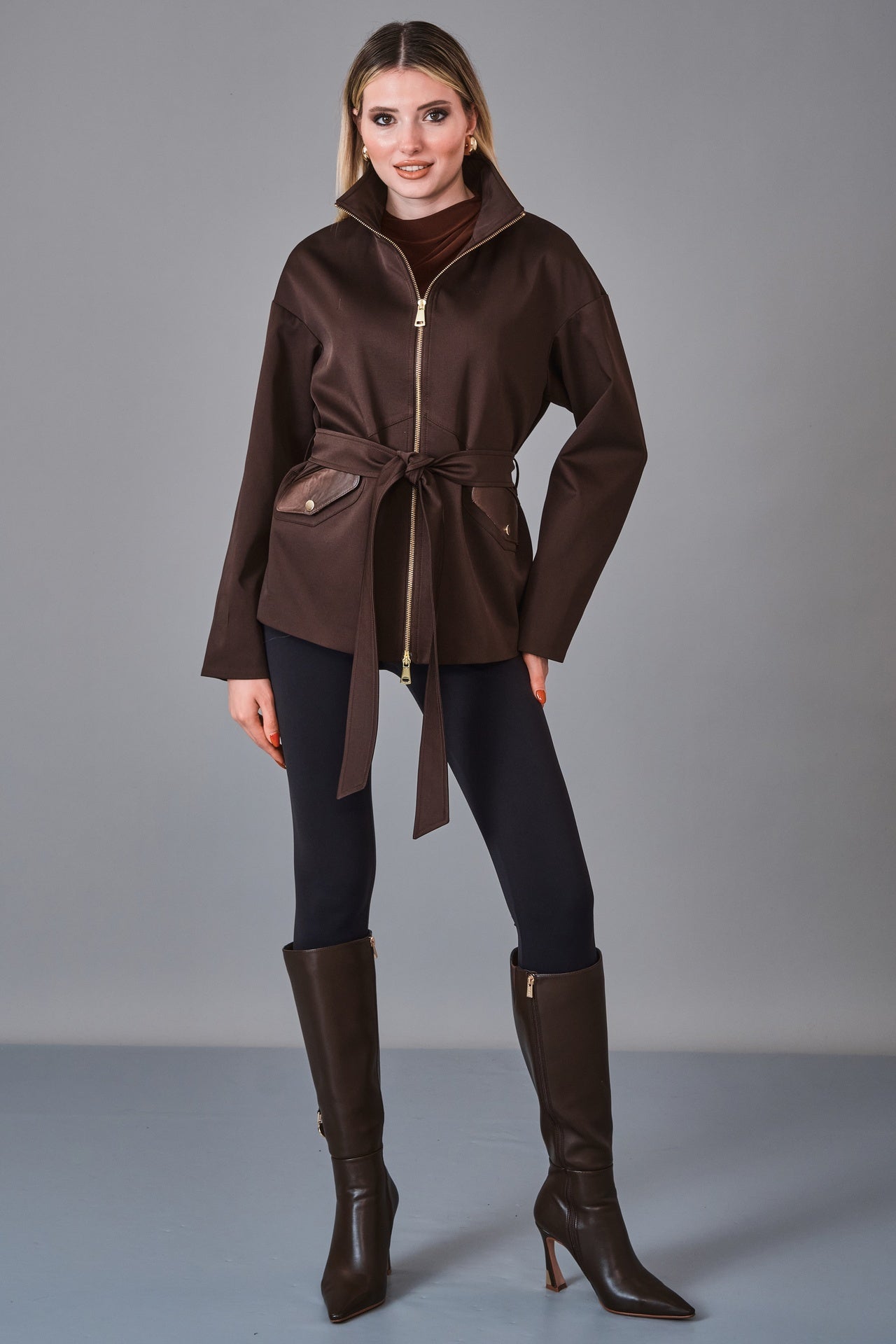 Renata - Regular Size Trench Coat (REN27KP1803) - 8690200249624