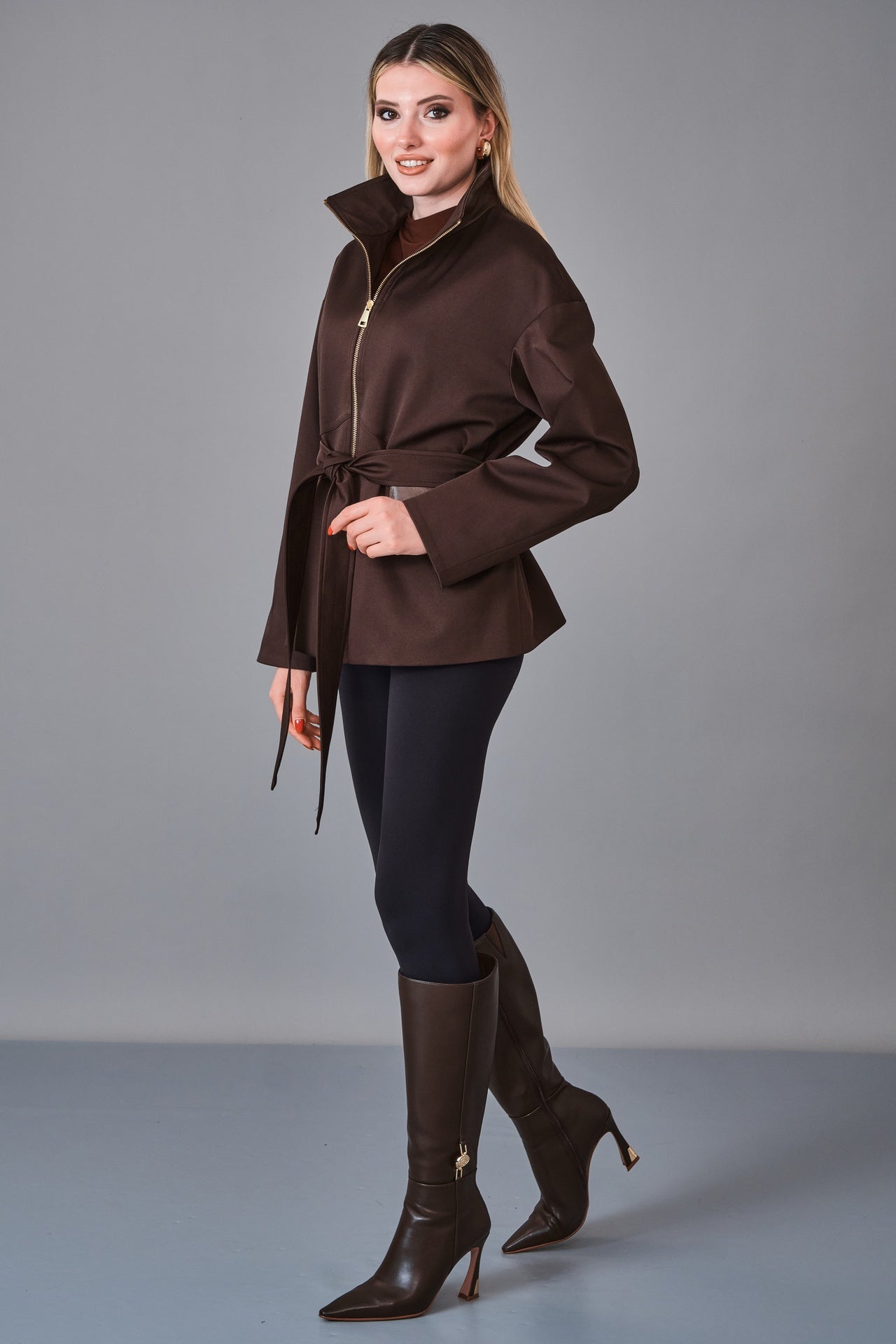 Renata - Regular Size Trench Coat (REN27KP1803) - 8690200249624
