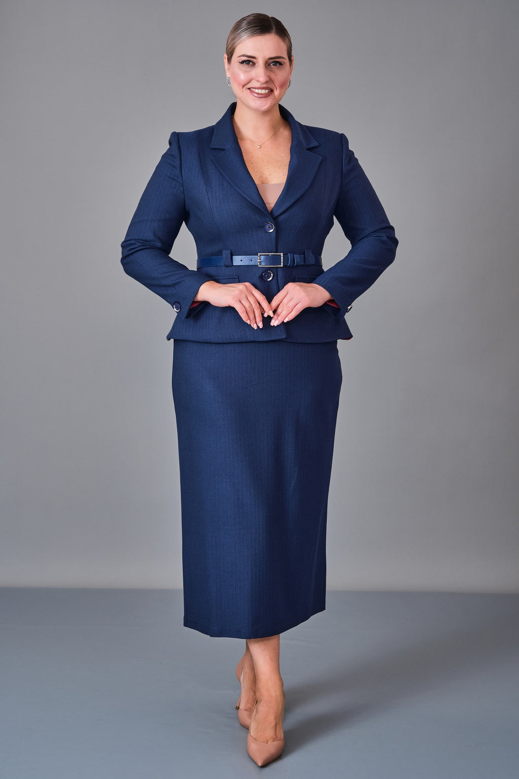 Hatunca - Plus Size Suit (HTC27K184207BB)