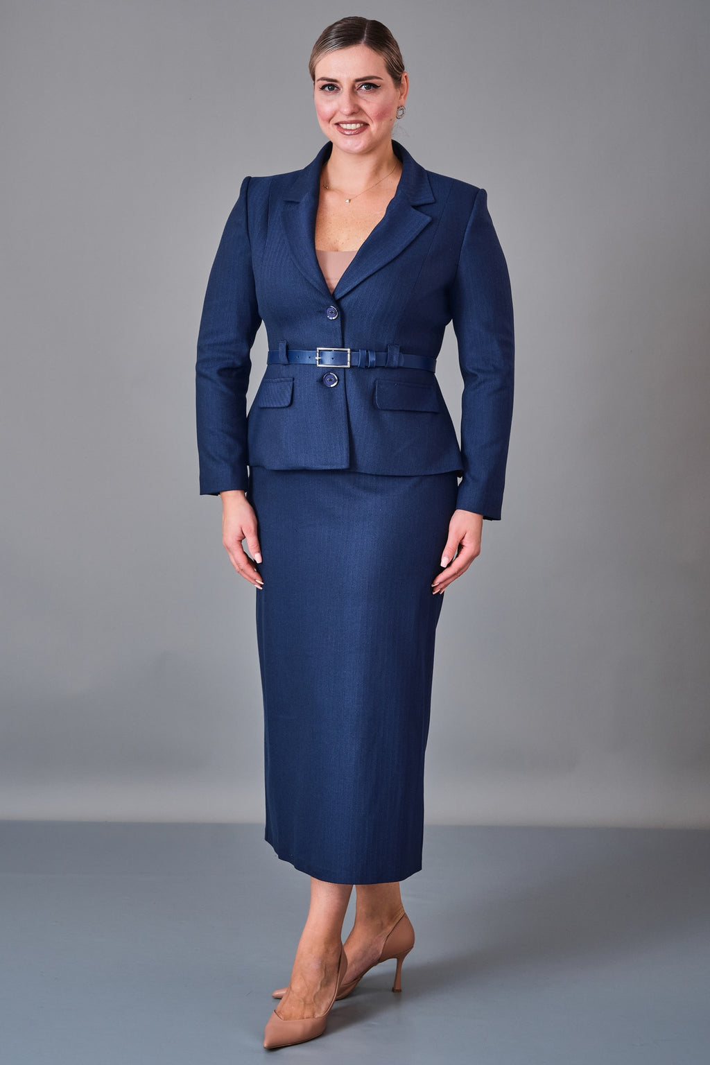 Hatunca - Plus Size Suit (HTC27K184207BB)