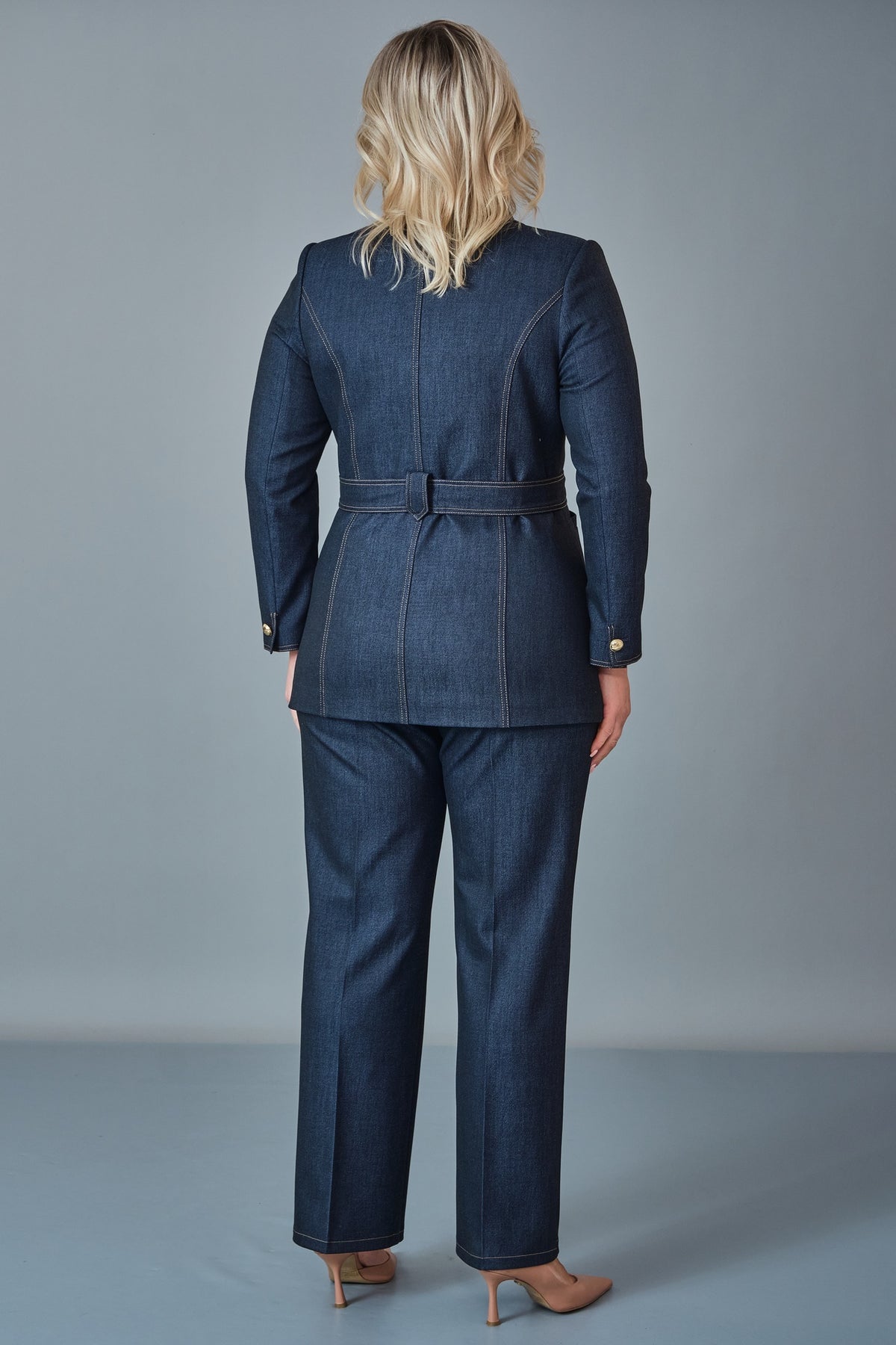 Hatunca - Plus Size Suit (HTC27K184234BB)