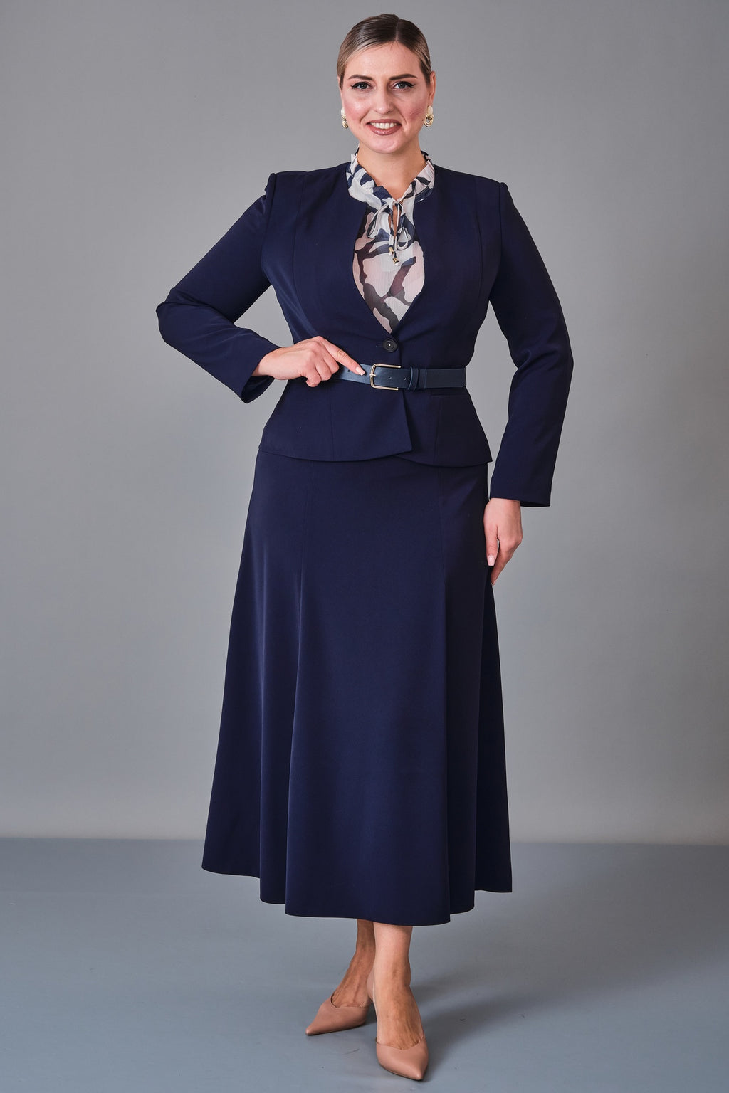 Hatunca - Plus Size Suit (HTC27K184267BB) - 8690200249983