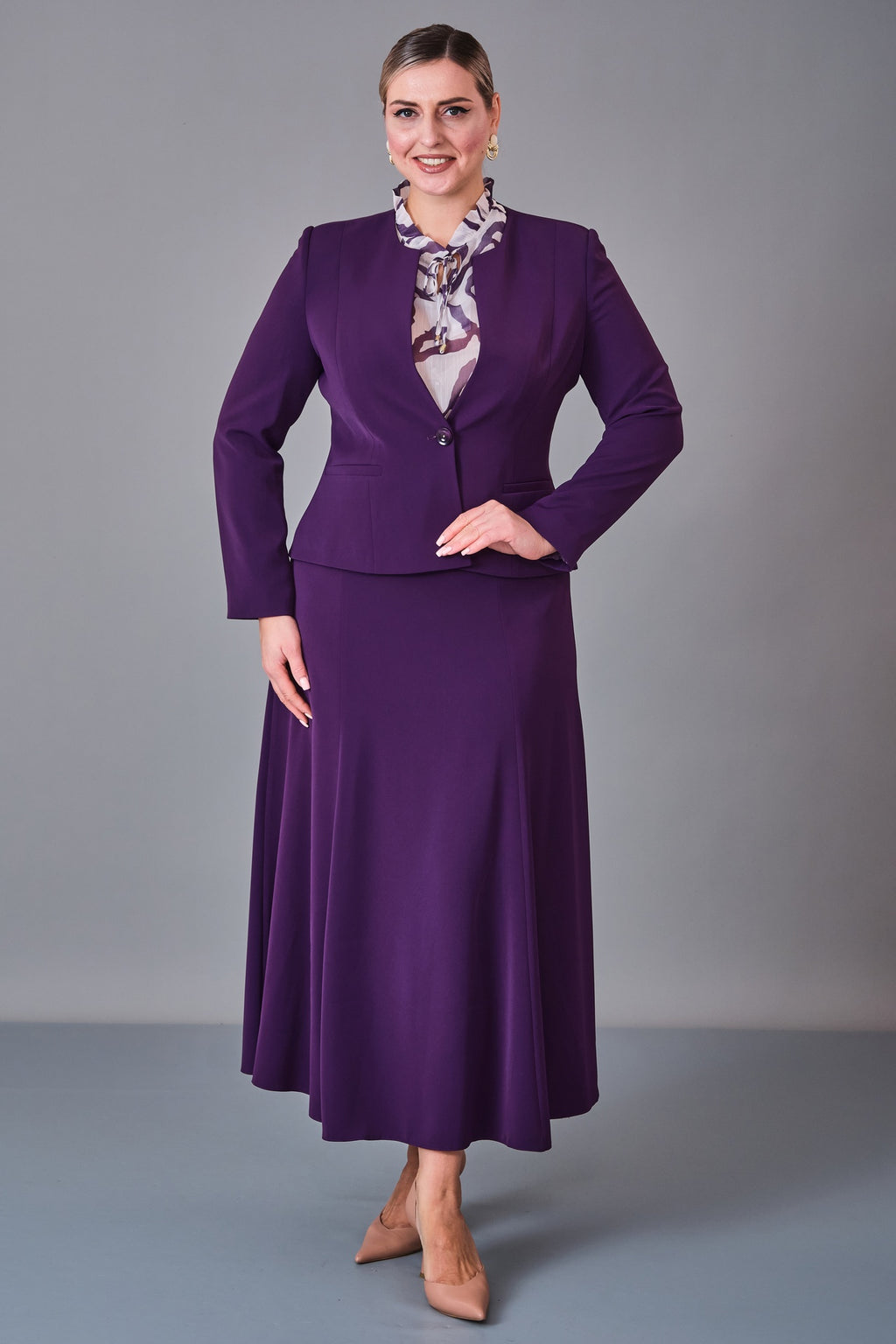 Hatunca - Plus Size Suit (HTC27K184267BB) - 8690200250019