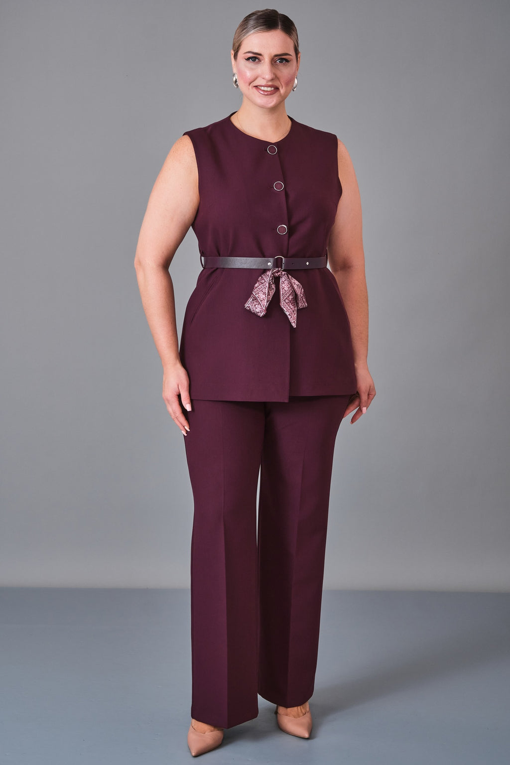 Hatunca - Plus Size Suit (HTC27K184221BB) - 8690200250040
