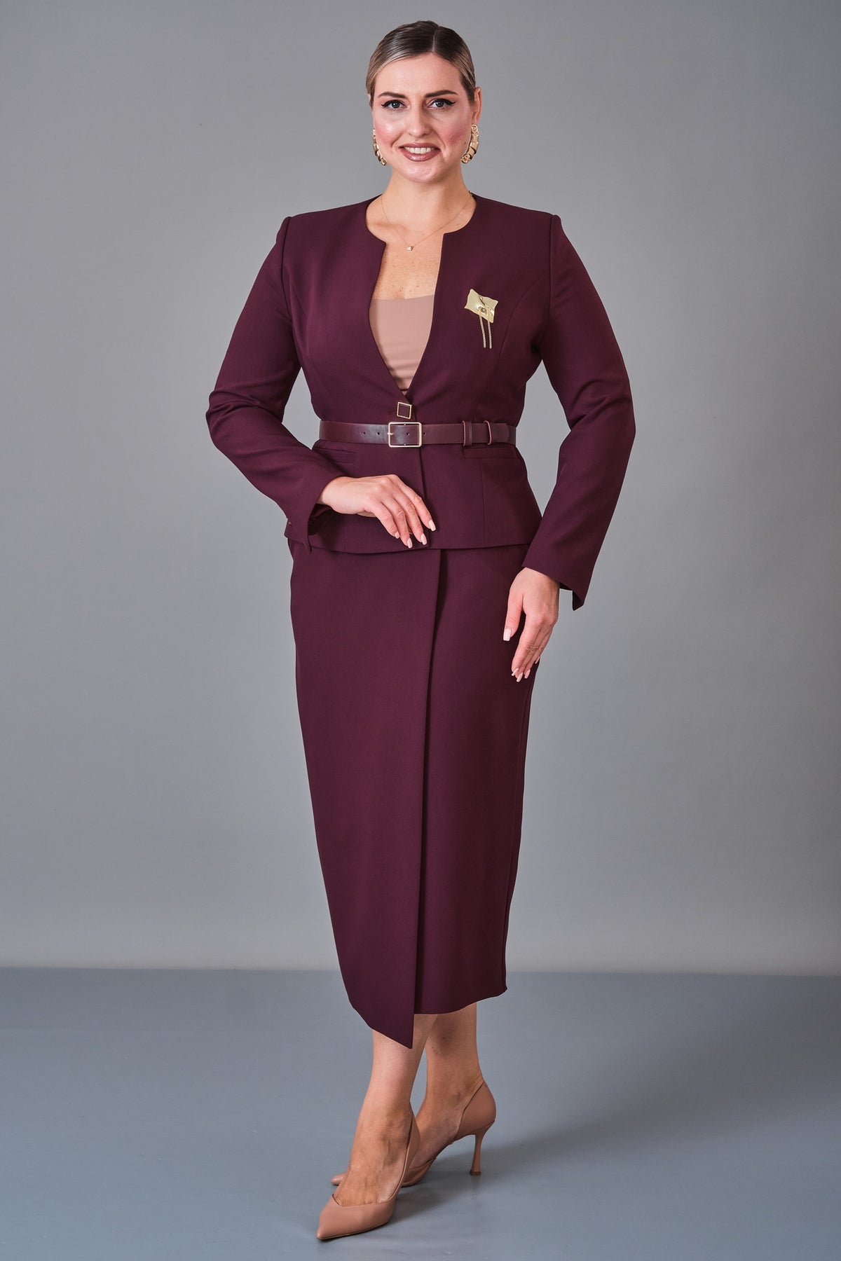 Hatunca - Plus Size Suit (HTC27K184217BB) - 8690200250071