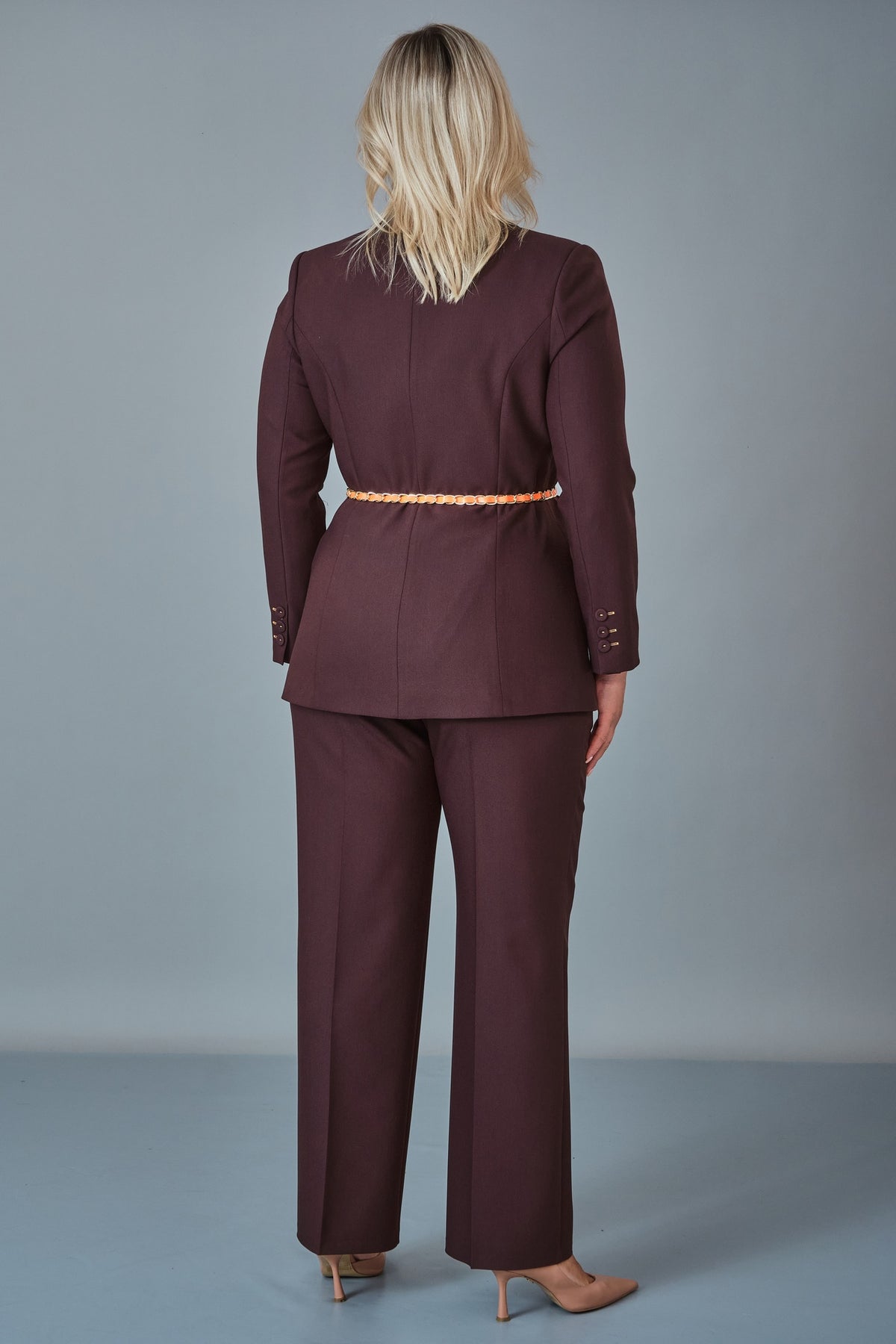 Hatunca - Plus Size Suit (HTC27K184225BB) - 8690200250231