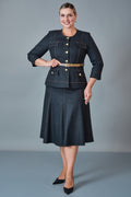 Hatunca - Plus Size Suit (HTC27K184036BB)