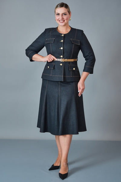 Hatunca - Plus Size Suit (HTC27K184036BB)