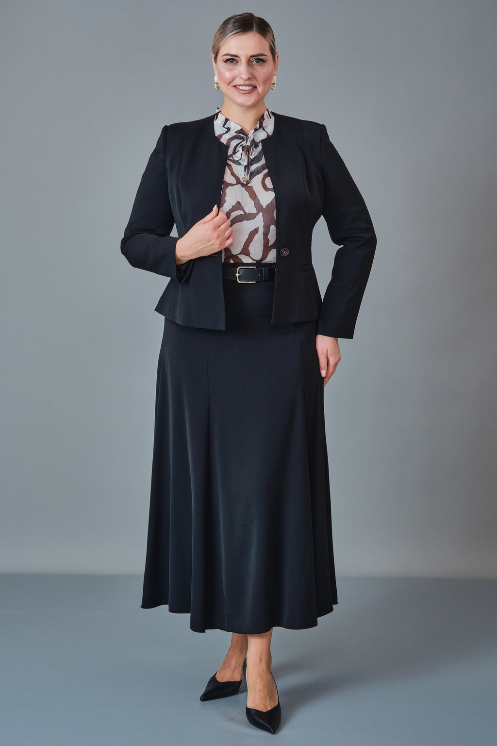 Hatunca - Plus Size Suit (HTC27K184267BB) - 8690200250477